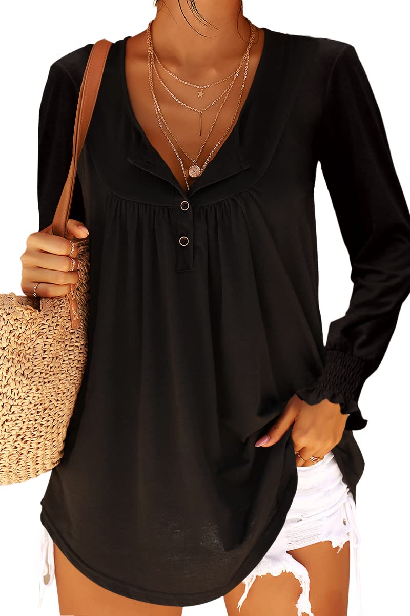 Women's Casual Sleeveless Button Down Tank Top - Solid Color Summer Tunic Vest & Flowy Cami Top for Beach, Travel and Everyday Wear