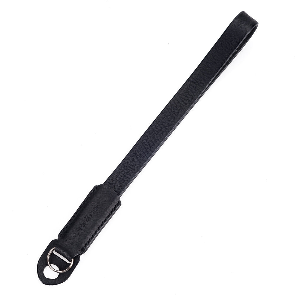 Arte di Mano Classic Hand Strap for Cameras - Minerva Black with Black Stitching | Premium Leather Camera Strap for DSLR & Mirrorless Cameras | Perfect for Travel, Photography & Everyday Use