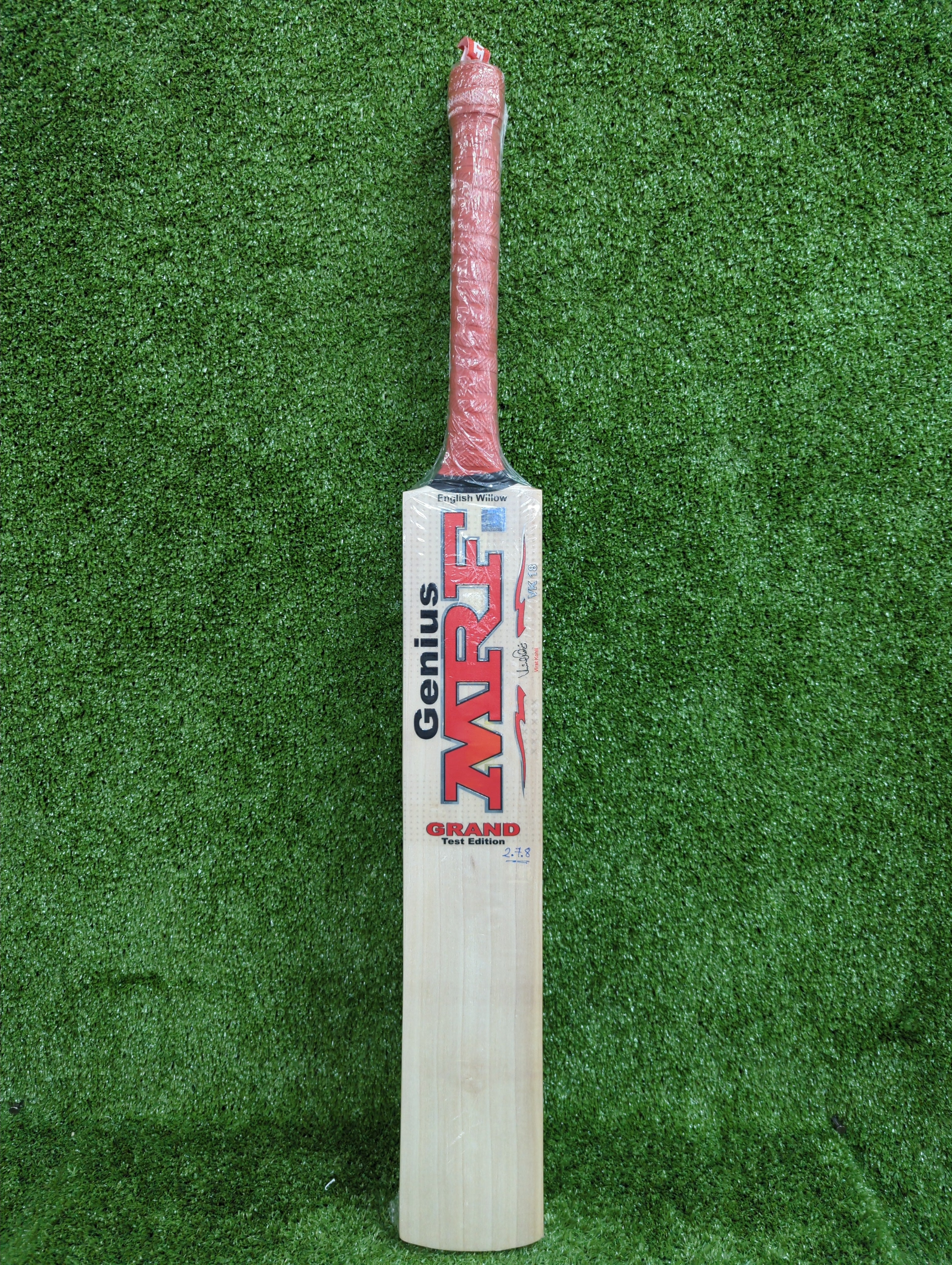 MRF Genius Grand Test Edition English Willow Cricket Bat - Premium Quality for Professional Players | Perfect for Test Matches & Competitive Cricket