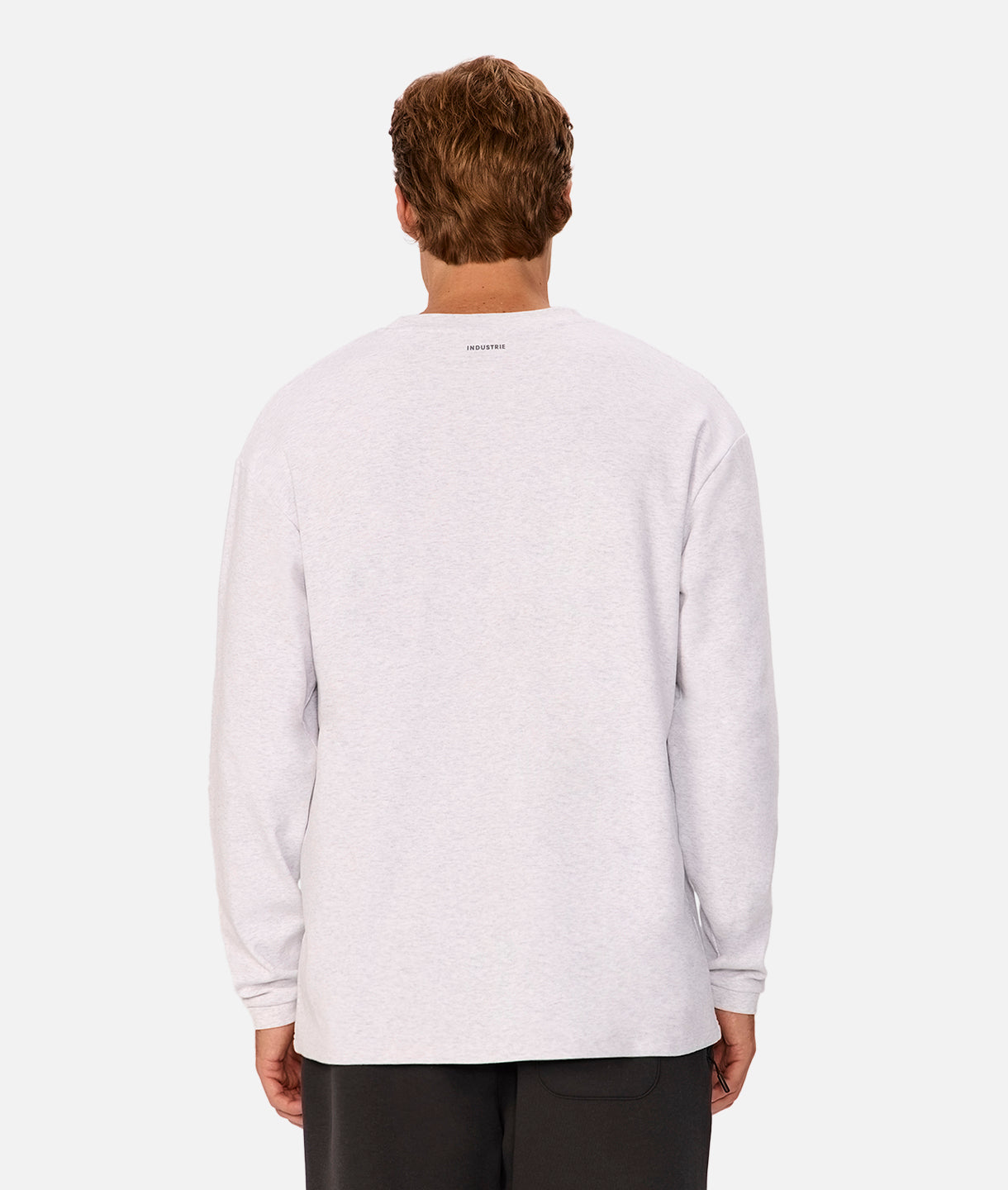Premium Newport Long Sleeve Tee - Soft Cotton Crewneck Shirt in New Marle Grey | Casual Wear, Layering Essential & Everyday Comfort