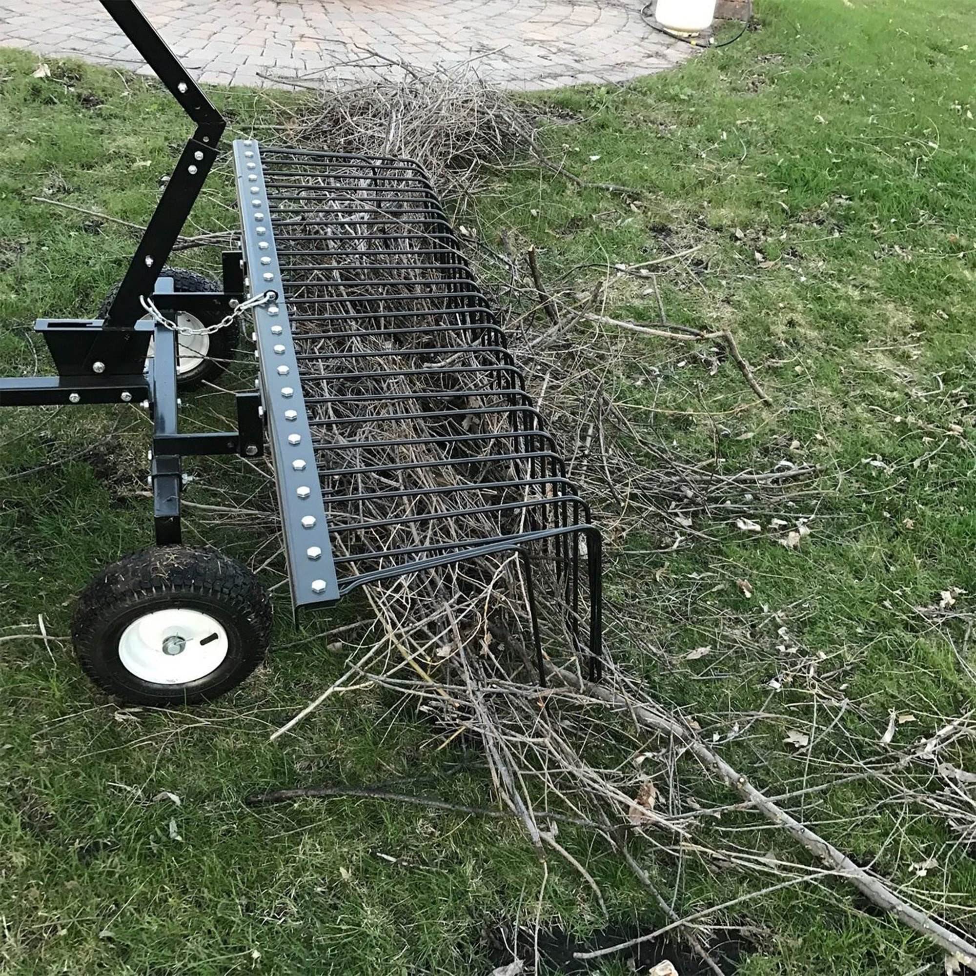 Yard Tuff 60-Inch Tow Behind Lawn Sweeper for ATV & Tractor - 12