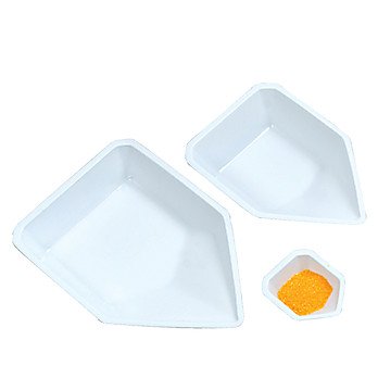 Anti-Static Pour Boat - Large White Plastic Lab Container for Precise Liquid Handling - Ideal for Chemistry Labs, Industrial Use & Scientific Experiments (Pack of 500)