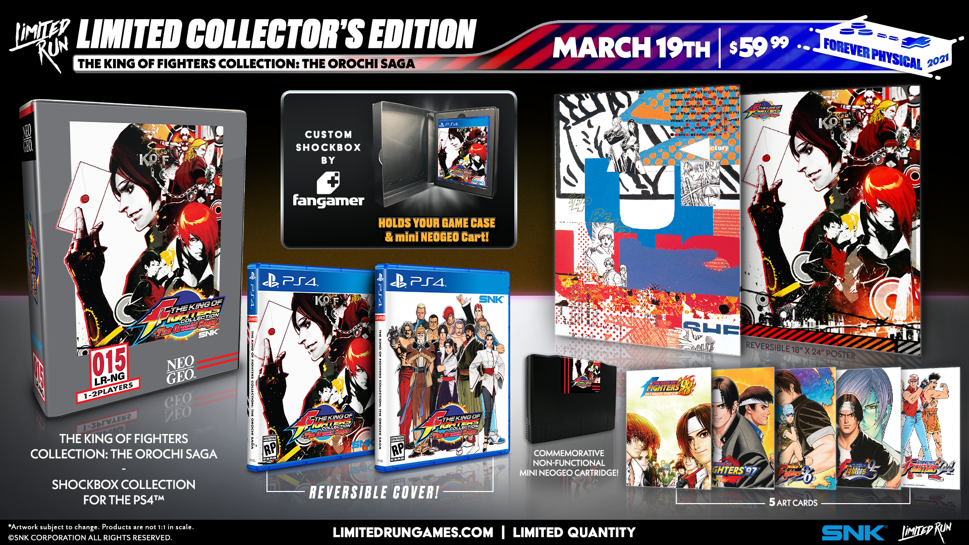 The King of Fighters Collection: The Orochi Saga Collector's Edition (PS4) - Limited Edition Fighting Game Bundle | Perfect for Gamers and KOF Fans