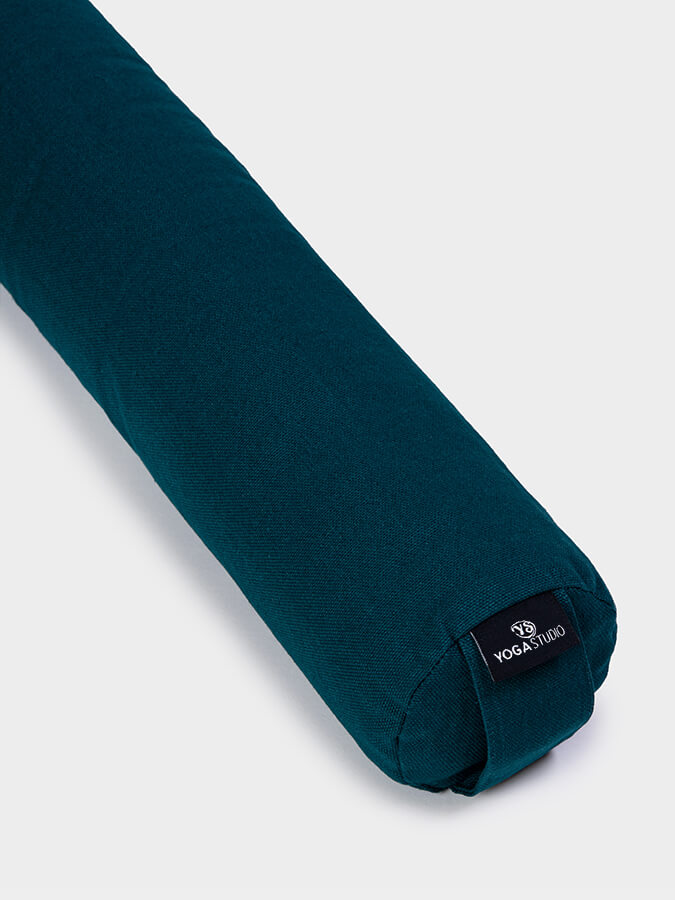 Organic Cotton Yoga Bolster for Spine Alignment - Slim Design for Comfort & Support - Perfect for Yoga Studios, Home Practice, and Meditation