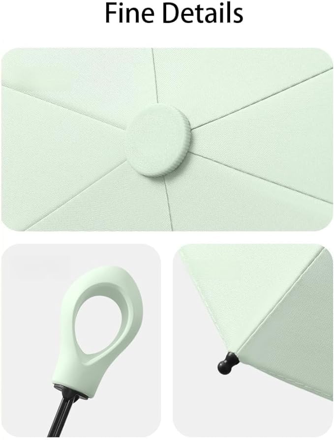 Mini Compact Travel Umbrella for Women - Waterproof Small Purse Umbrella for Light Rain - Perfect for Handbags, Backpacks & Everyday Carry (Ideal for Commuting, Shopping & Travel)