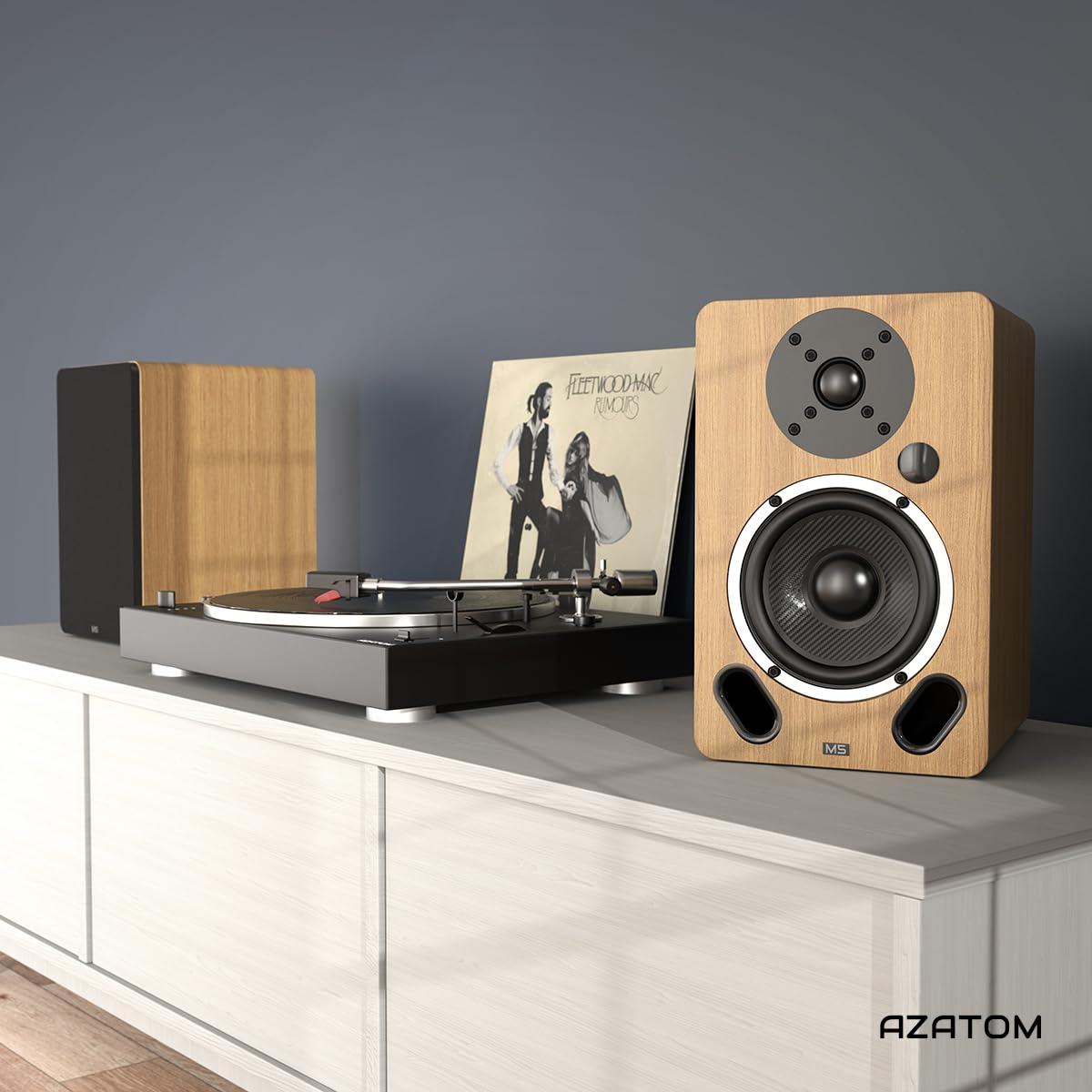 AZATOM M5 100W Powered Bookshelf Speakers with 5