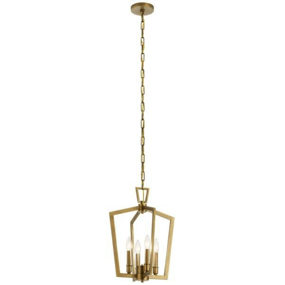 Marc Linear Chandelier - Modern 6-Light LED Linear Pendant Lighting Fixture for Dining Room, Kitchen Island & Living Room | Dimmable, Gold Finish & Clear Glass Shades | Perfect for Contemporary Home Decor