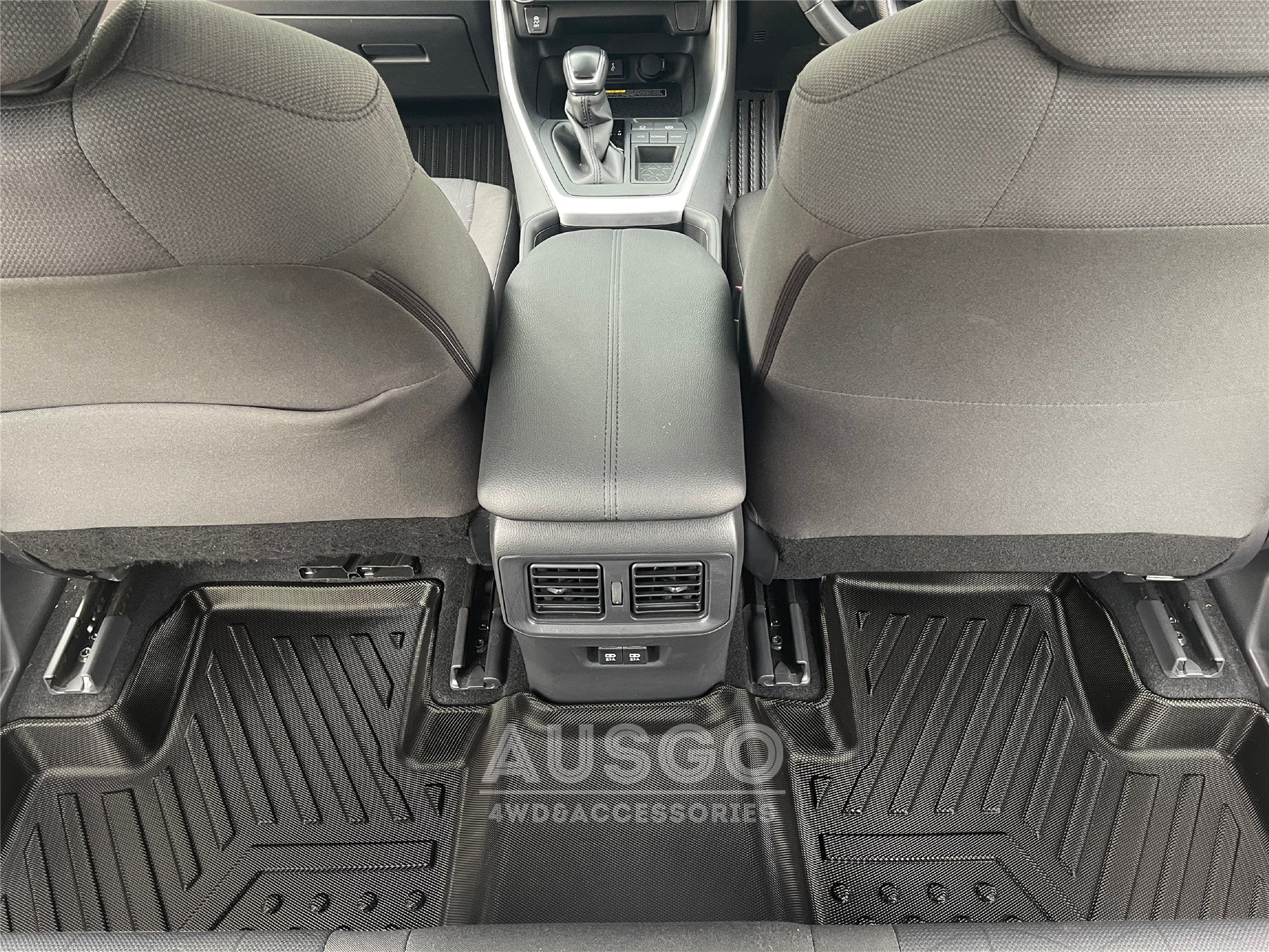 Premium Double Layer All-Weather Car Floor Mats for Toyota RAV4 (2019-2024) - Waterproof & Durable Protection - Perfect for Road Trips, Camping & Daily Commute