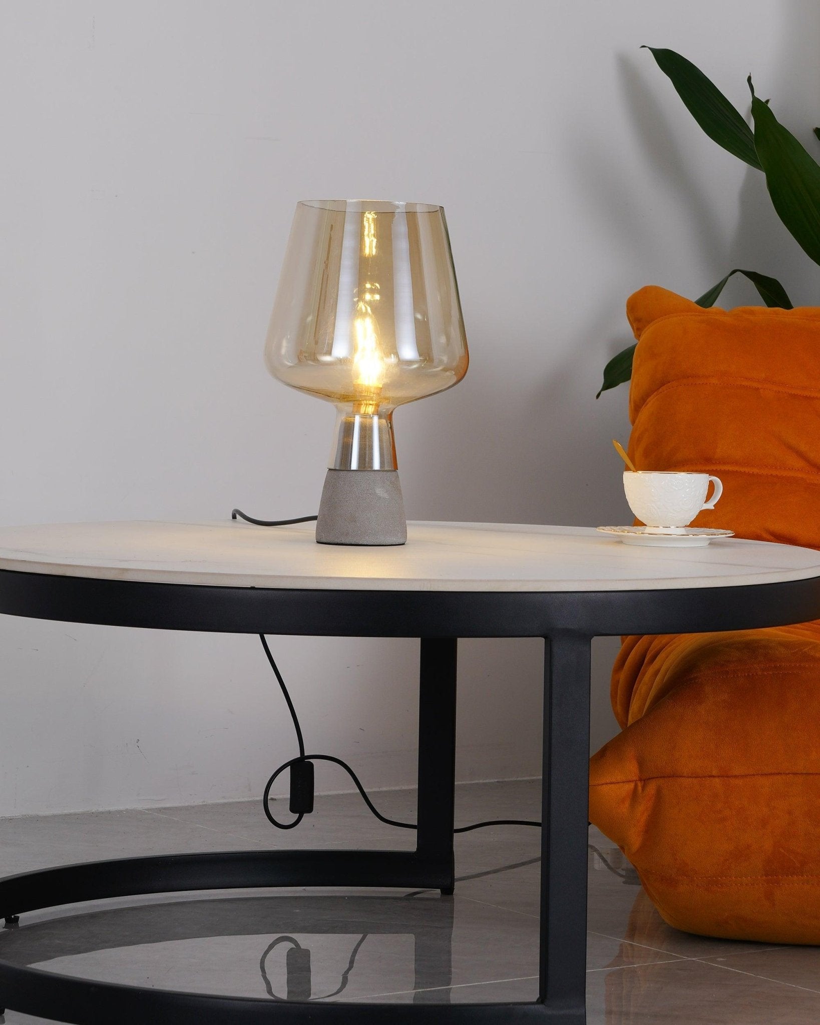 Leimu Modern LED Table Lamp with USB Charging Port - Perfect for Bedroom, Living Room, and Office Reading Light