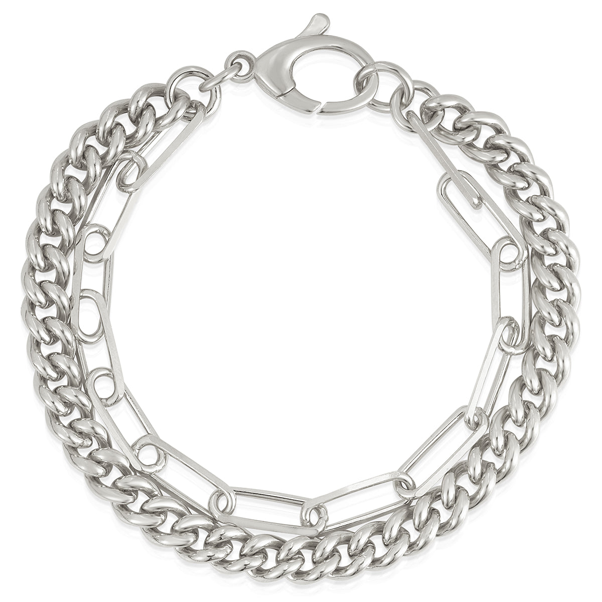 Sterling Silver Curb Chain Paperclip Bracelet for Women - Minimalist Stackable Jewelry for Everyday Wear & Gifting