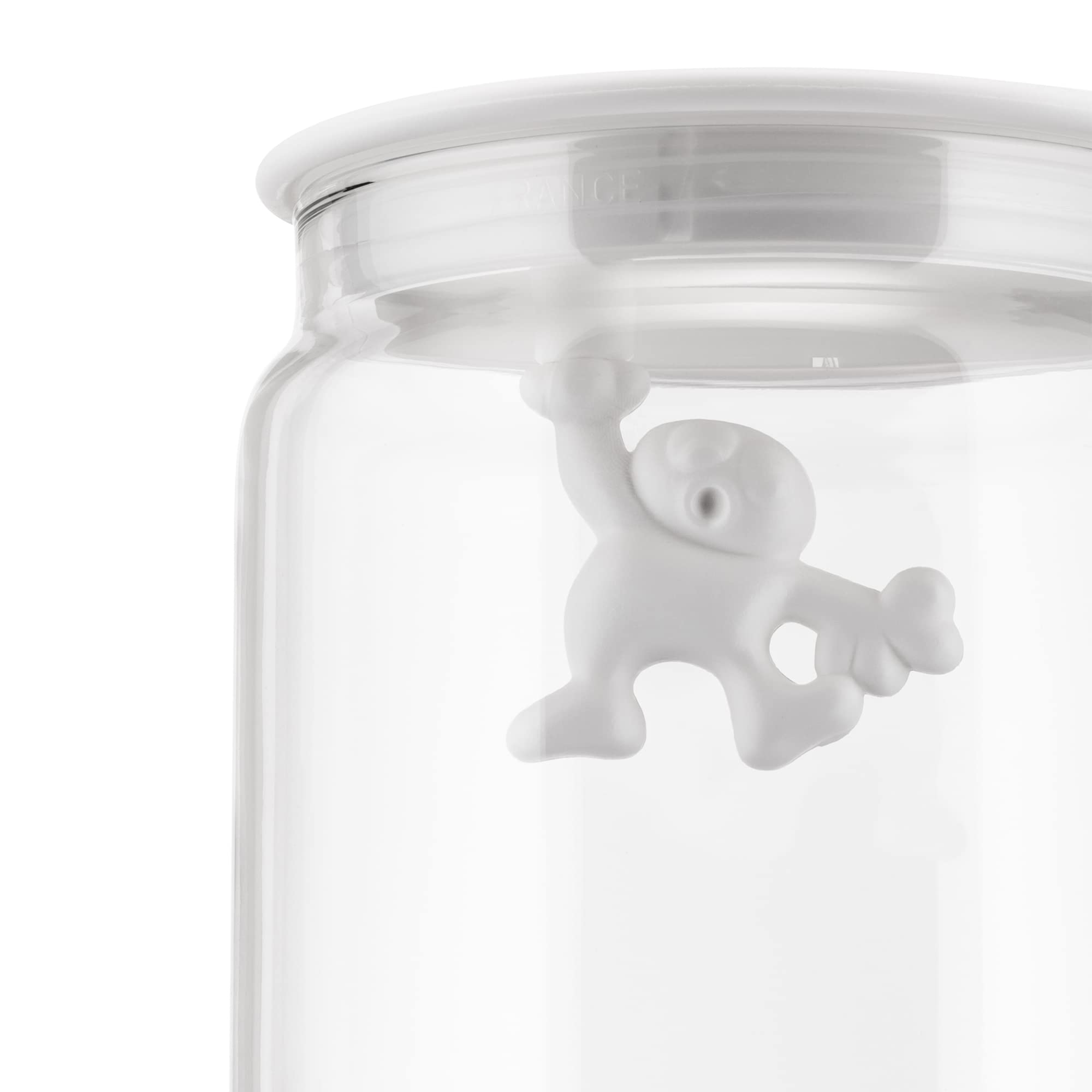 Alessi W Gianni Glass Box - White | Modern Home Decor Storage for Jewelry, Keys & Small Items | Perfect for Bedroom, Bathroom & Office Organization