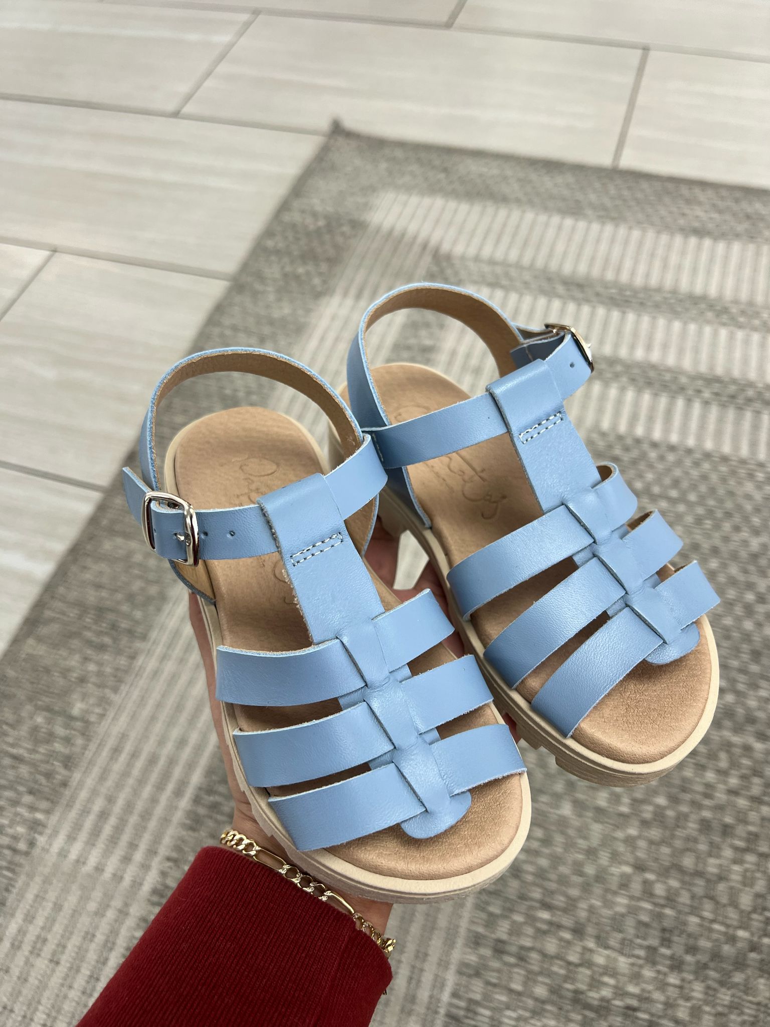 Blue Steel Platform Sandals for Women - Comfortable High Wedge Heel Summer Fashion Sandals | Perfect for Beach, Vacation & Casual Outfits