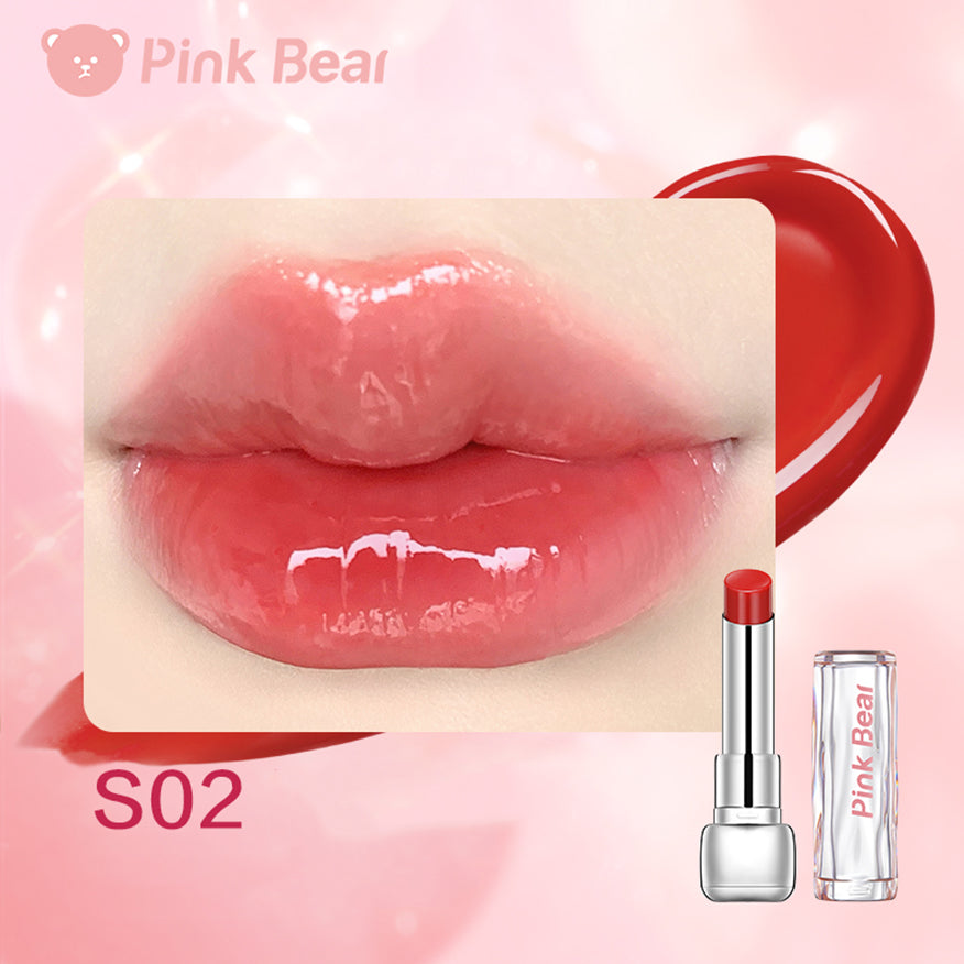 PinkBear Sugar Shine Lipstick - Long Lasting Moisturizing Lip Color with High Pigmentation, Vegan & Cruelty-Free - Perfect for Daily Wear, Date Night, and Special Occasions