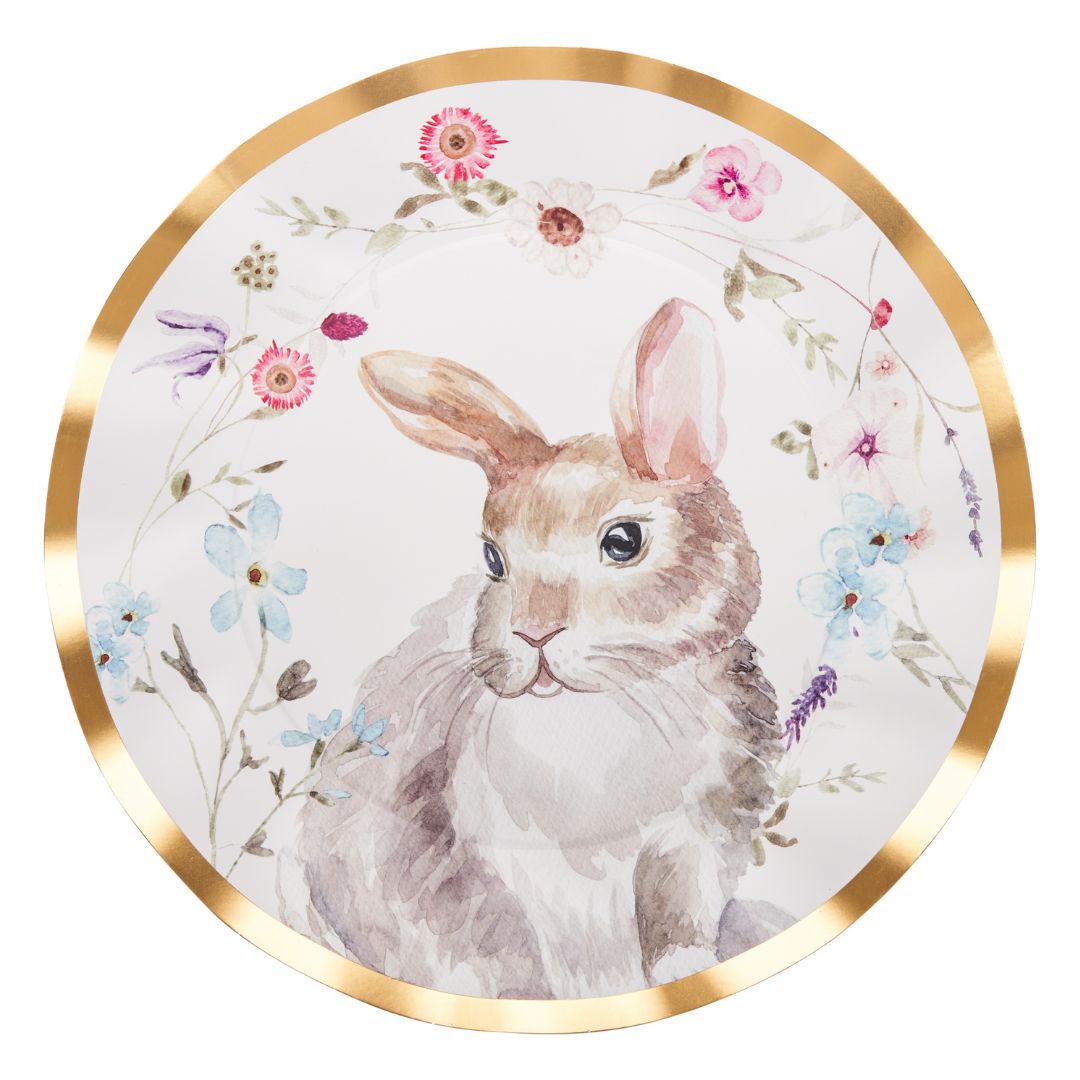 Elegant Wavy Dinner Plates Set of 8 - Easter Tableware for Holiday Dining & Party Decor
