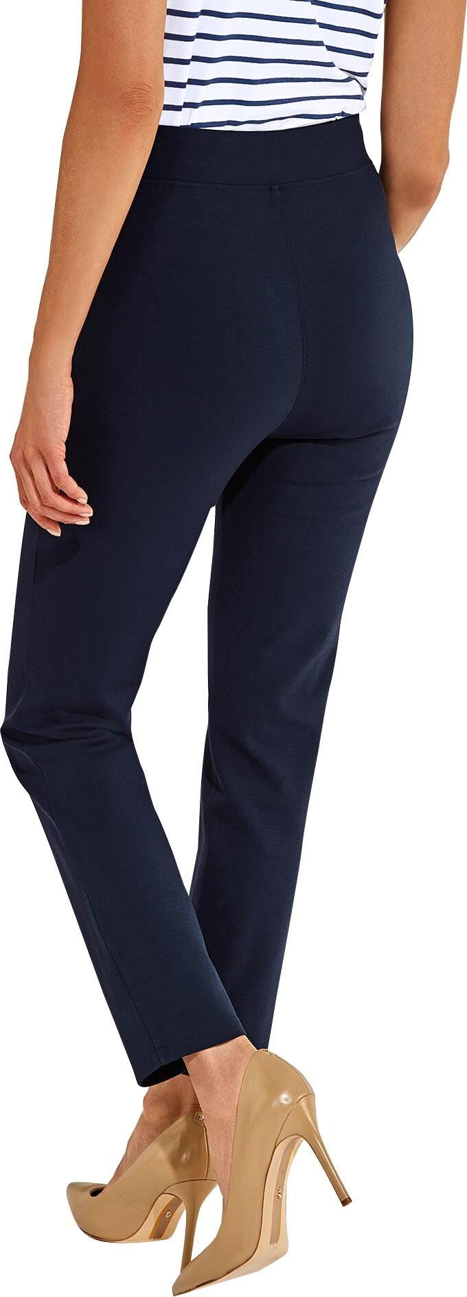 Coolibar UPF 50+ Women's Sun Protective Cala Cove Pants - Lightweight Beach & Outdoor Travel Pants for Hiking, Swimming, and Summer Vacations