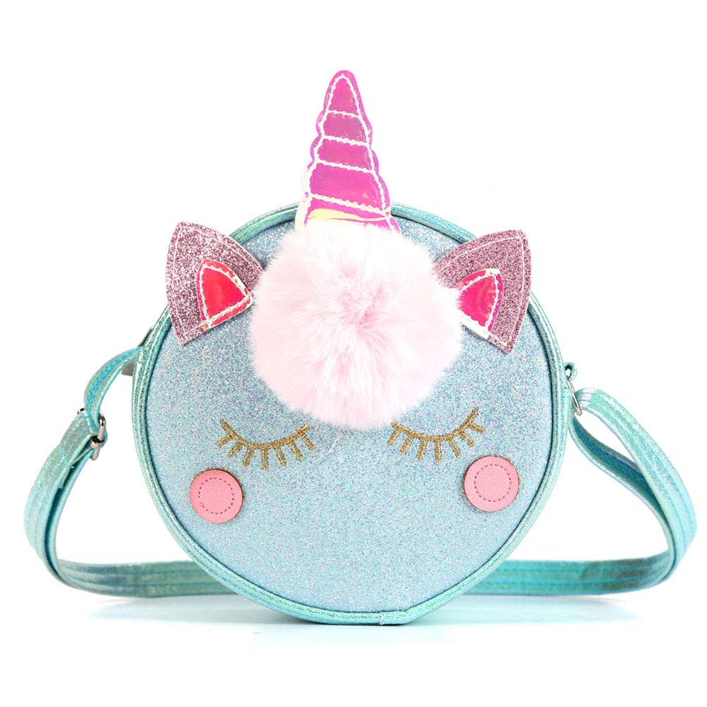 Cute Unicorn Shining Crossbody Bag for Women Girls & Kids - Rainbow Small Coin Purse Wallet - Perfect for School, Travel, Parties & Everyday Use