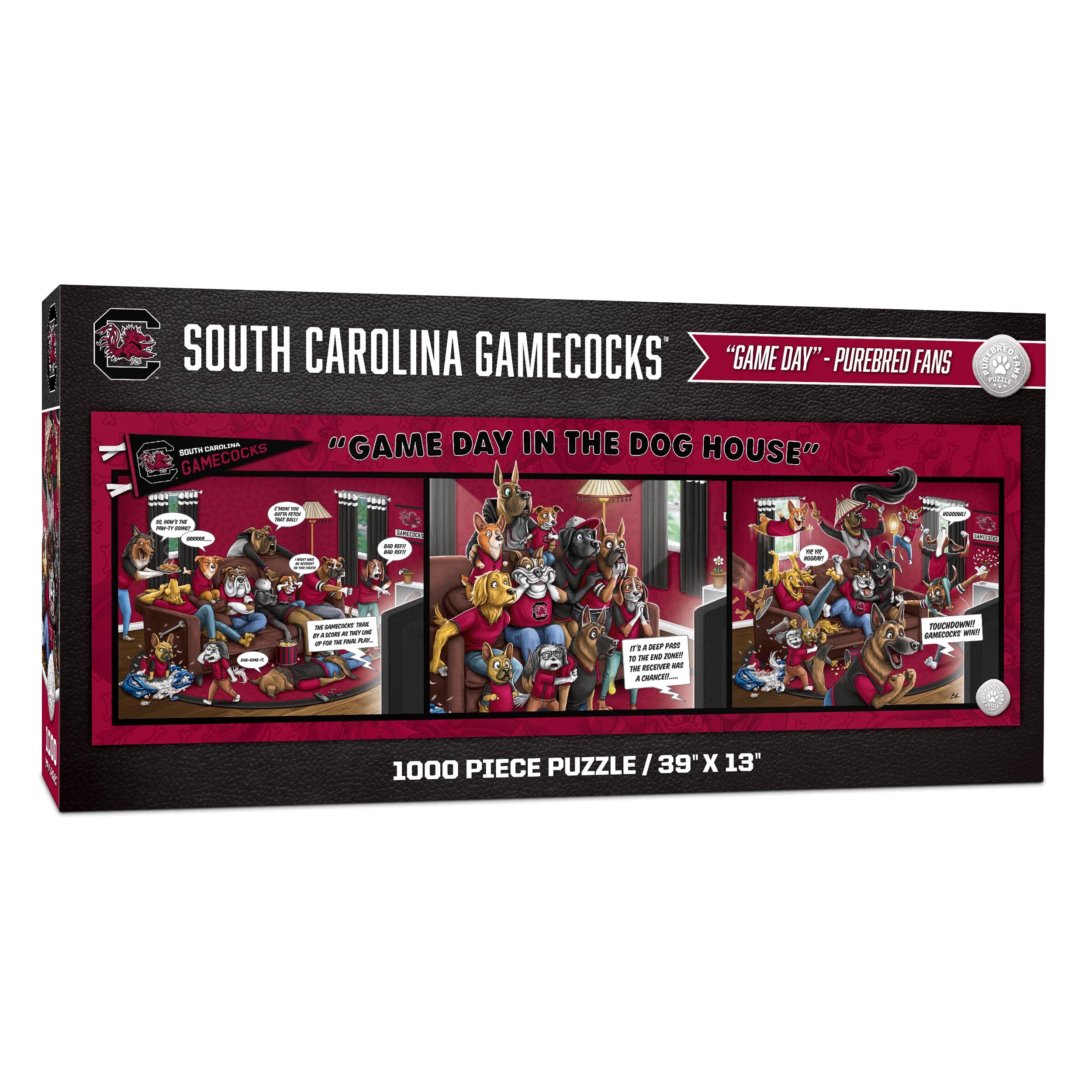 YouTheFan NCAA South Carolina Gamecocks 1000-Piece Jigsaw Puzzle - Perfect for Game Day, Family Bonding & Home Decor | The Dog House College Football Theme