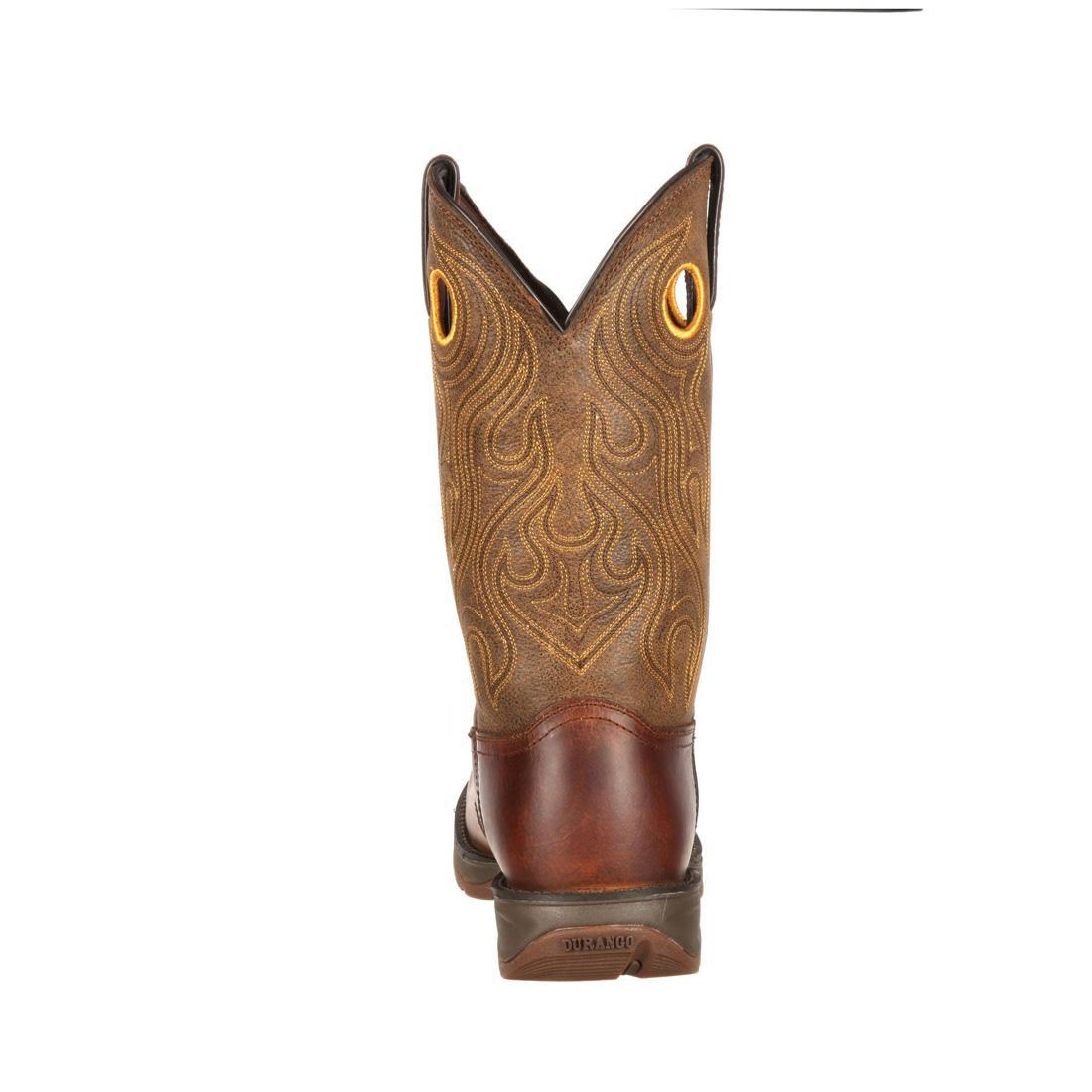 Durango Rebel Distressed Brown Western Boots for Men - Genuine Leather Cowboy Boots with Comfortable Fit - Perfect for Rodeo, Country Dancing & Outdoor Riding