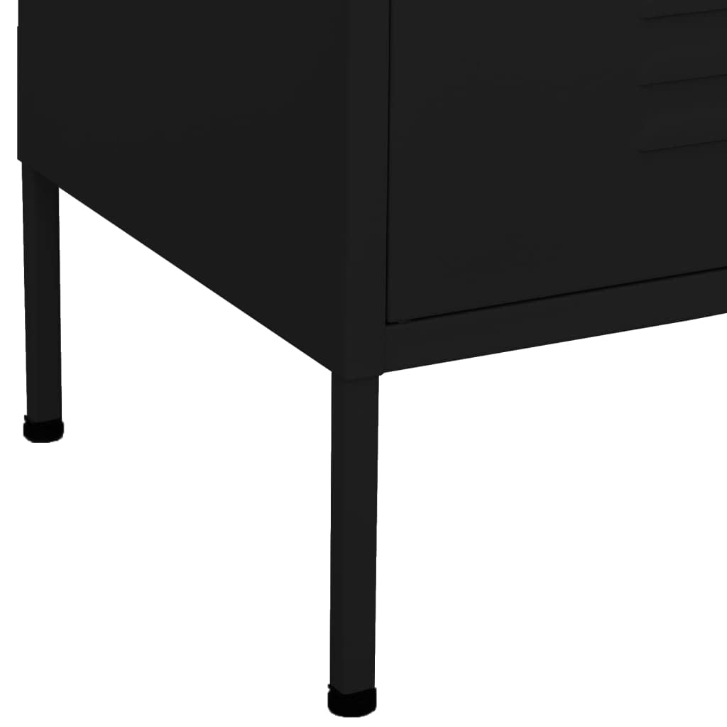 Black Steel Storage Cabinet 31.5