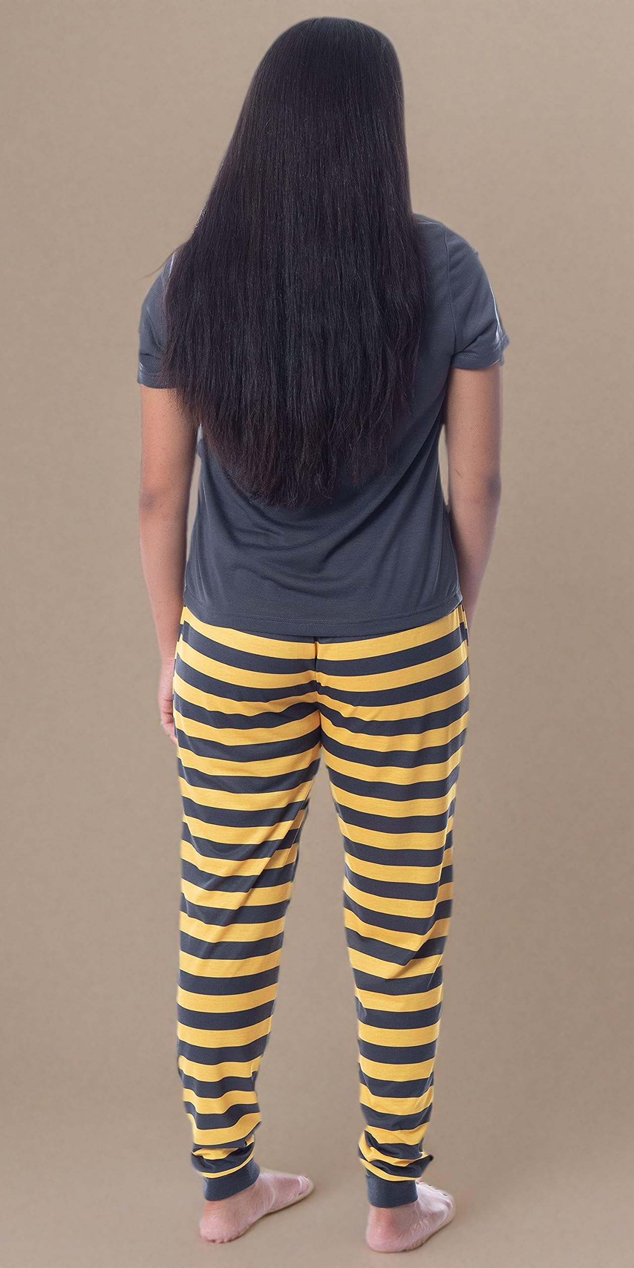 Harry Potter Women's Hogwarts House Crest Jogger Pajama Set - Gryffindor, Slytherin, Hufflepuff & Ravenclaw - Cozy Lounge Pants & Top for Movie Nights, Sleepovers & Wizarding World Fans