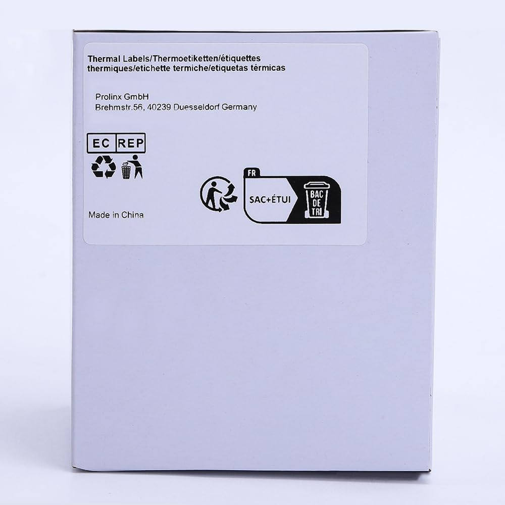 Phomemo 4x6 Thermal Direct Shipping Labels - 4''x6'' Fan-Fold Labels (500/Pack) - Compatible with Rollo, MUNBYN, Zebra & Fargo Label Printers - Perfect for E-commerce, Small Business & Home Shipping Needs
