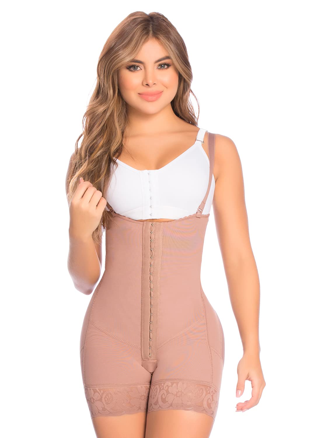 Fajas DPrada 09210 Colombian Postpartum Girdle - Full Body Shaper for Women - Slimming Waist Trainer & Post Surgery Compression Garment - Perfect for Postpartum Recovery, Tummy Control & Body Shaping
