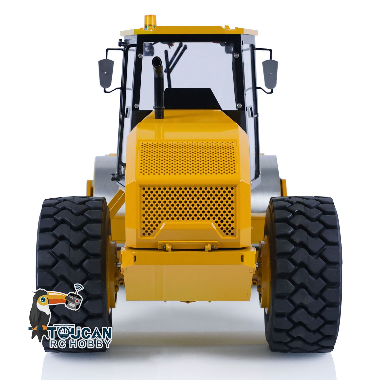 TOUCAN CS11 1/12 Scale Metal Hydraulic RC Road Roller - Remote Control Construction Vehicle Toy, Ready-to-Run (RTR) Painted & Assembled - Perfect for Kids, Adults & RC Hobbyists - Great for Construction Site Play, Birthday Gifts & RC Car Racing Events