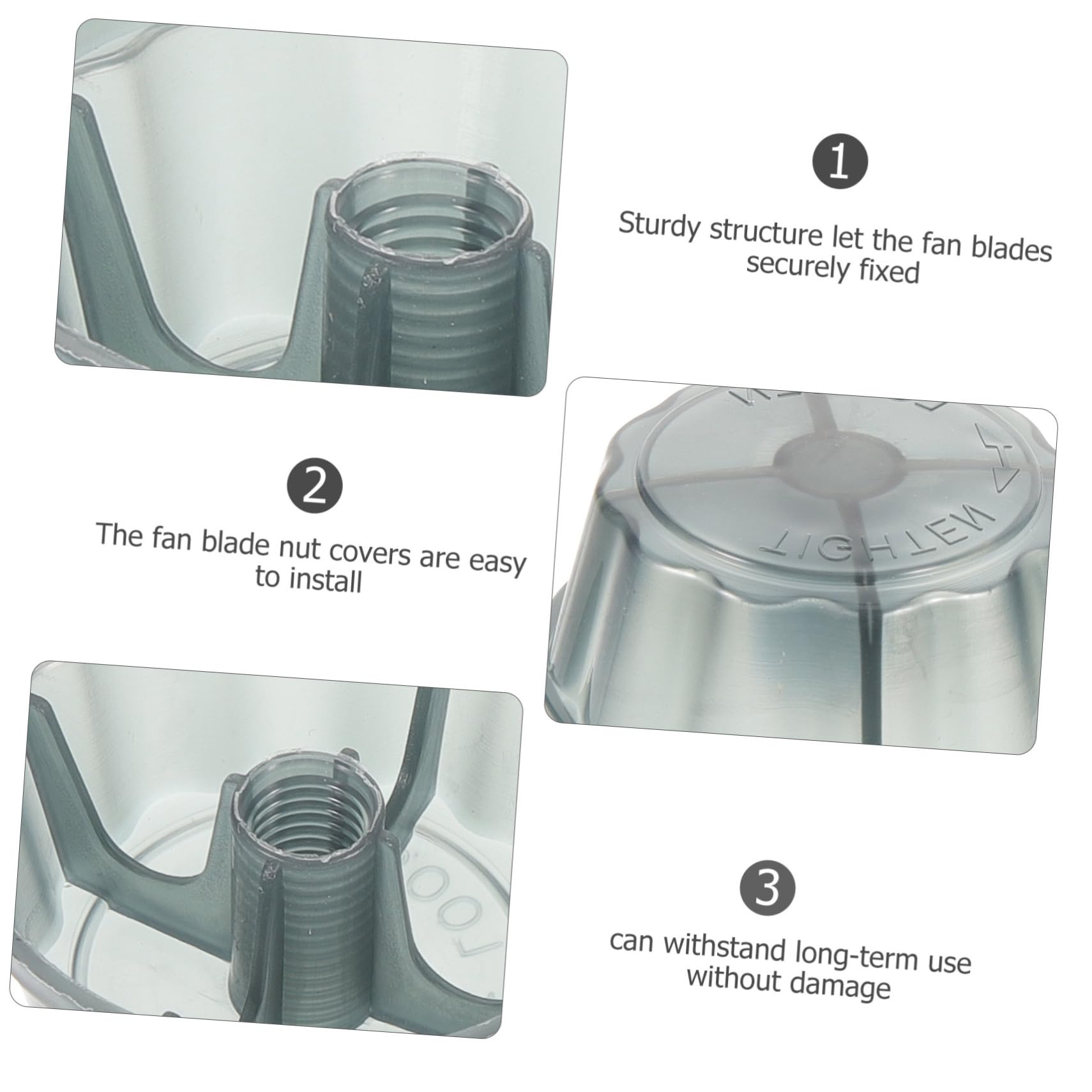 5pcs Fan Blade Nut Cover Replacement for Electric Table & Floor Pedestal Fans - Durable Accessories for Home, Office, and Outdoor Cooling