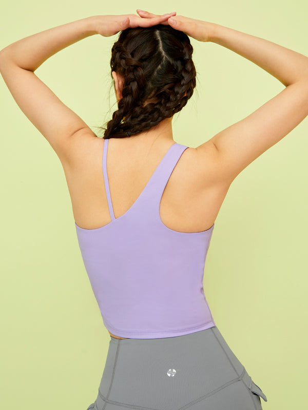 Sexy Strappy Crop Top for Women - Trendy Off Shoulder Asymmetrical Bralette - Perfect for Summer Outfits, Music Festivals & Beach Vacations