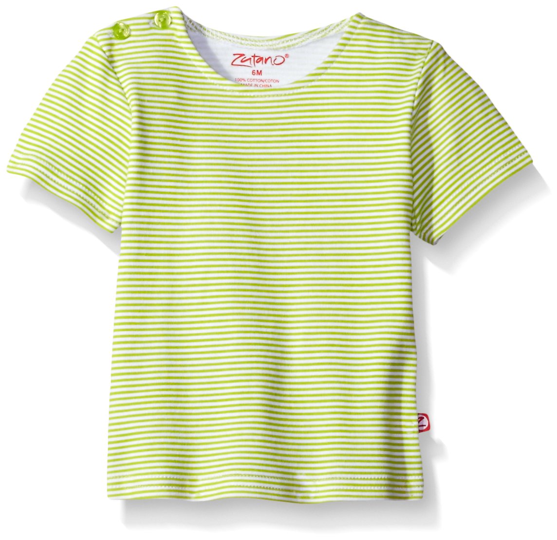 Zutano Baby Boys' Short Sleeve Cotton T-Shirt - Soft & Comfortable Toddler Tee for Playtime & Everyday Wear