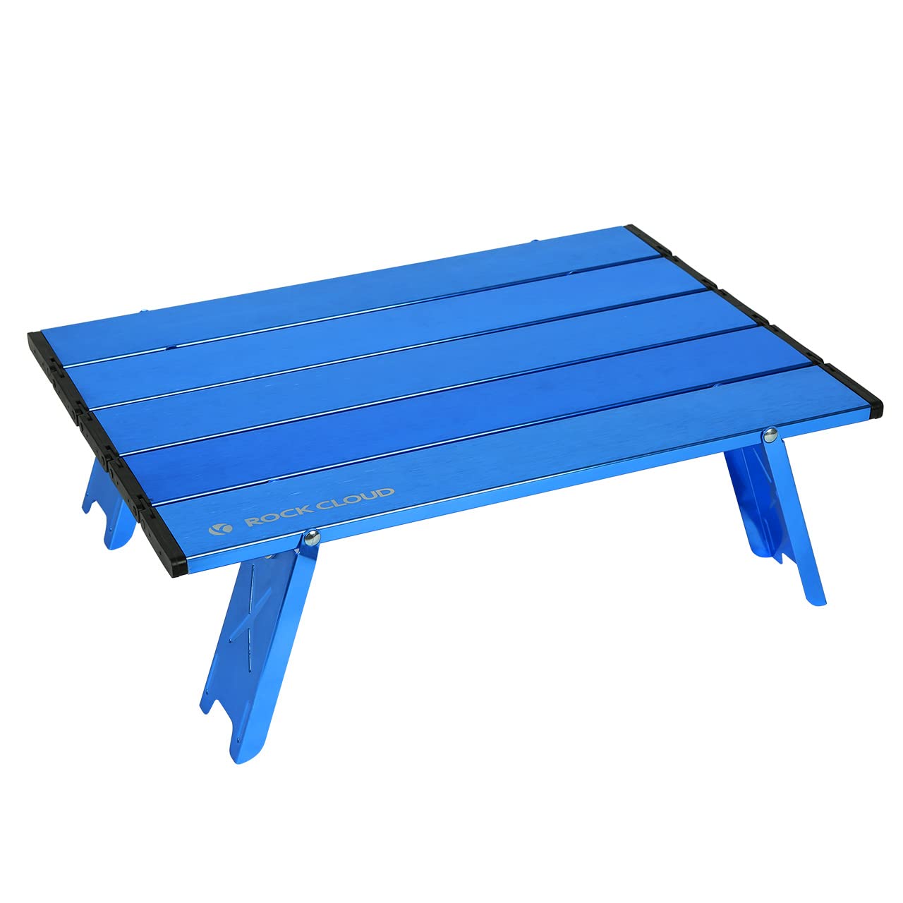 ROCK CLOUD Portable Aluminum Beach Table - Ultralight Mini Folding Camping Table for Outdoor, Picnic & Travel - Blue | Perfect for Beach, Camping, Backyard & Tailgating