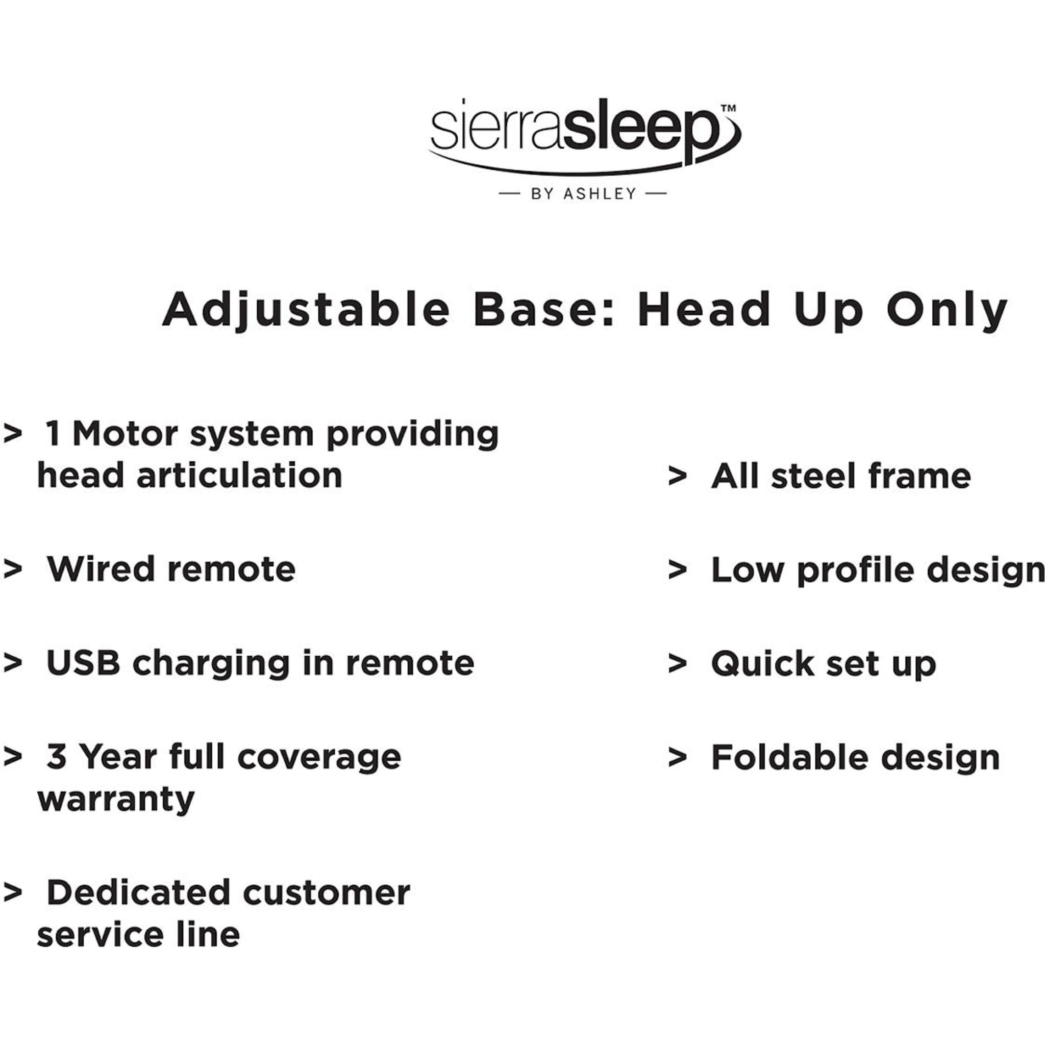 Ashley Sleep Huo Lifestyle 14 Inch Adjustable Bed - Queen Size, Remote Control, Zero Gravity, for Back Pain Relief & Better Sleep - Perfect for Bedroom, Guest Room, or Home Theater