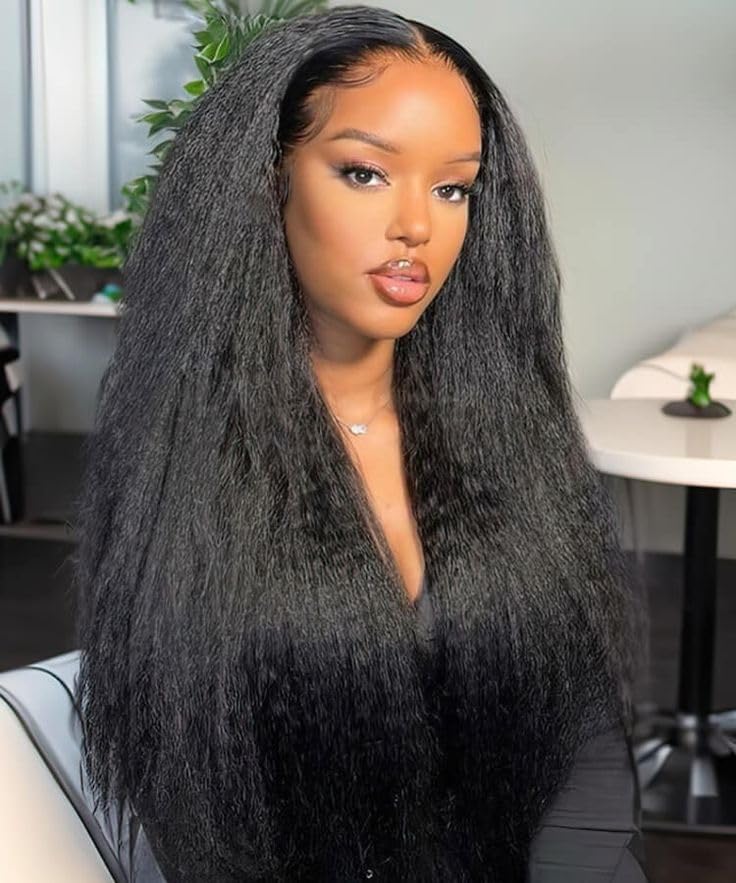 v part kinky straight wig