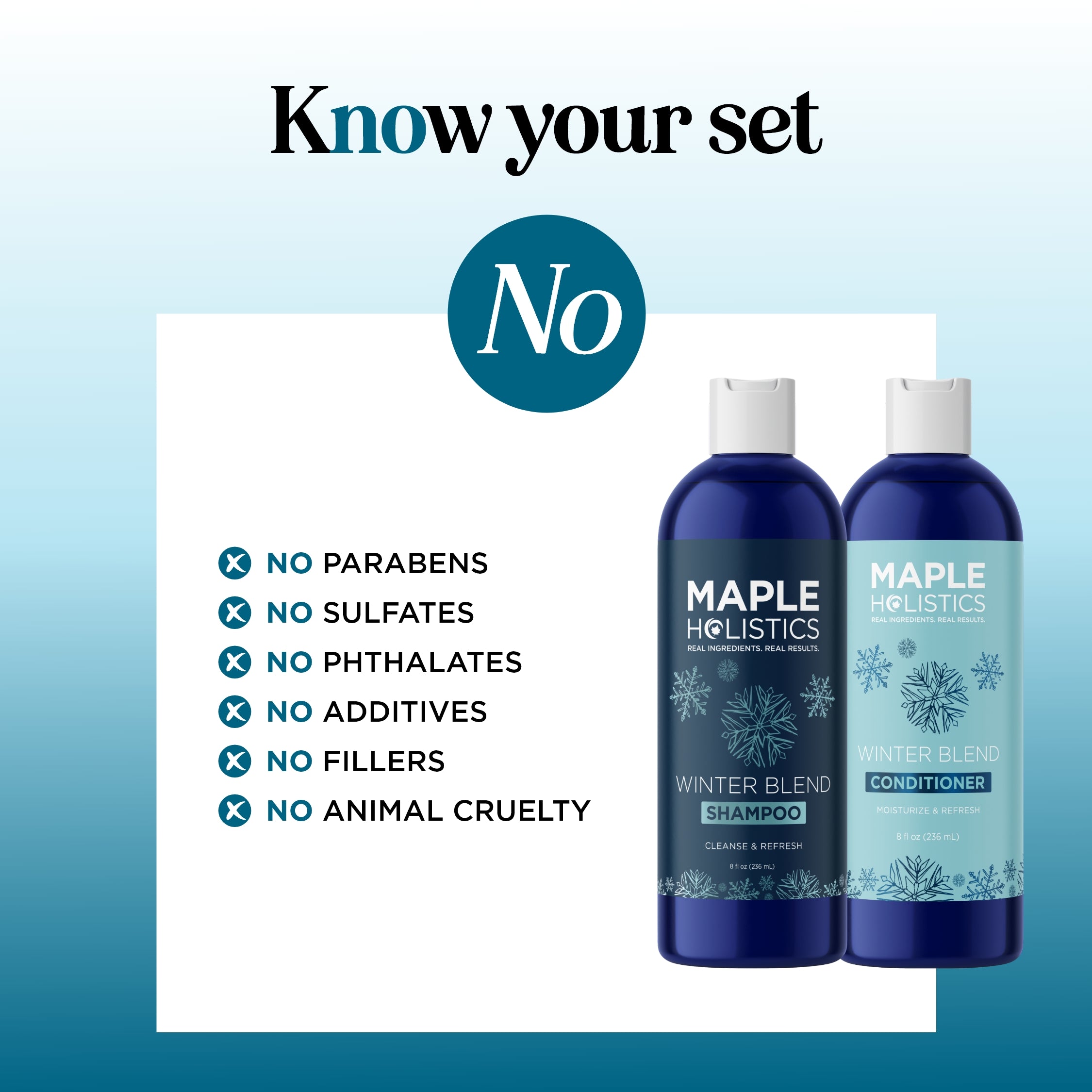 Winter Blend Shampoo & Conditioner Set for Dry Hair - Hydrating & Nourishing Hair Care Duo for Cold Weather | Perfect for Winter Hair Protection & Moisturizing