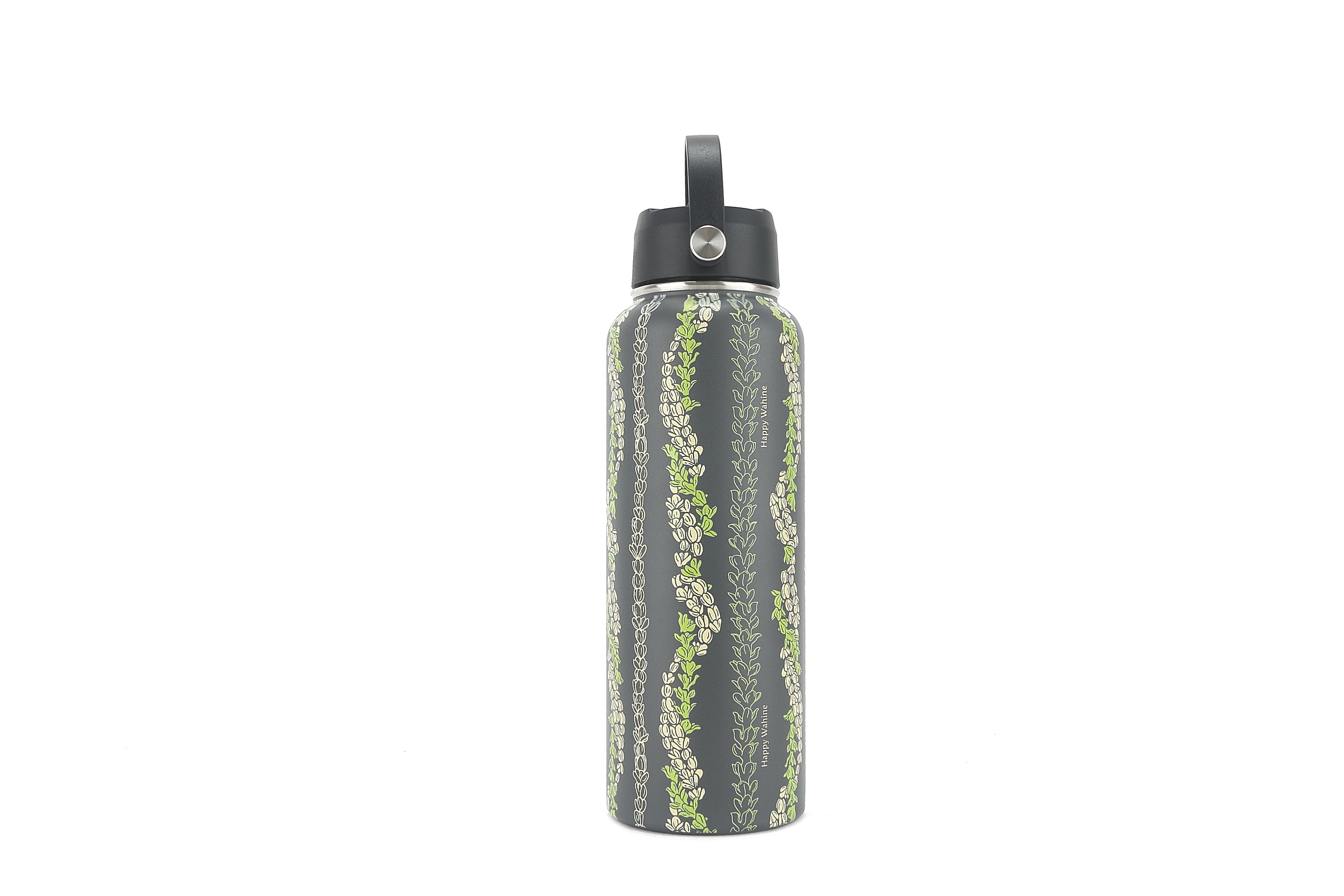 Pakalana Grey 40oz Insulated Water Bottle - Leak Proof, Double Wall Vacuum Stainless Steel, Keeps Drinks Cold 24 Hours & Hot 12 Hours - Perfect for Hiking, Gym, Office & Outdoor Activities