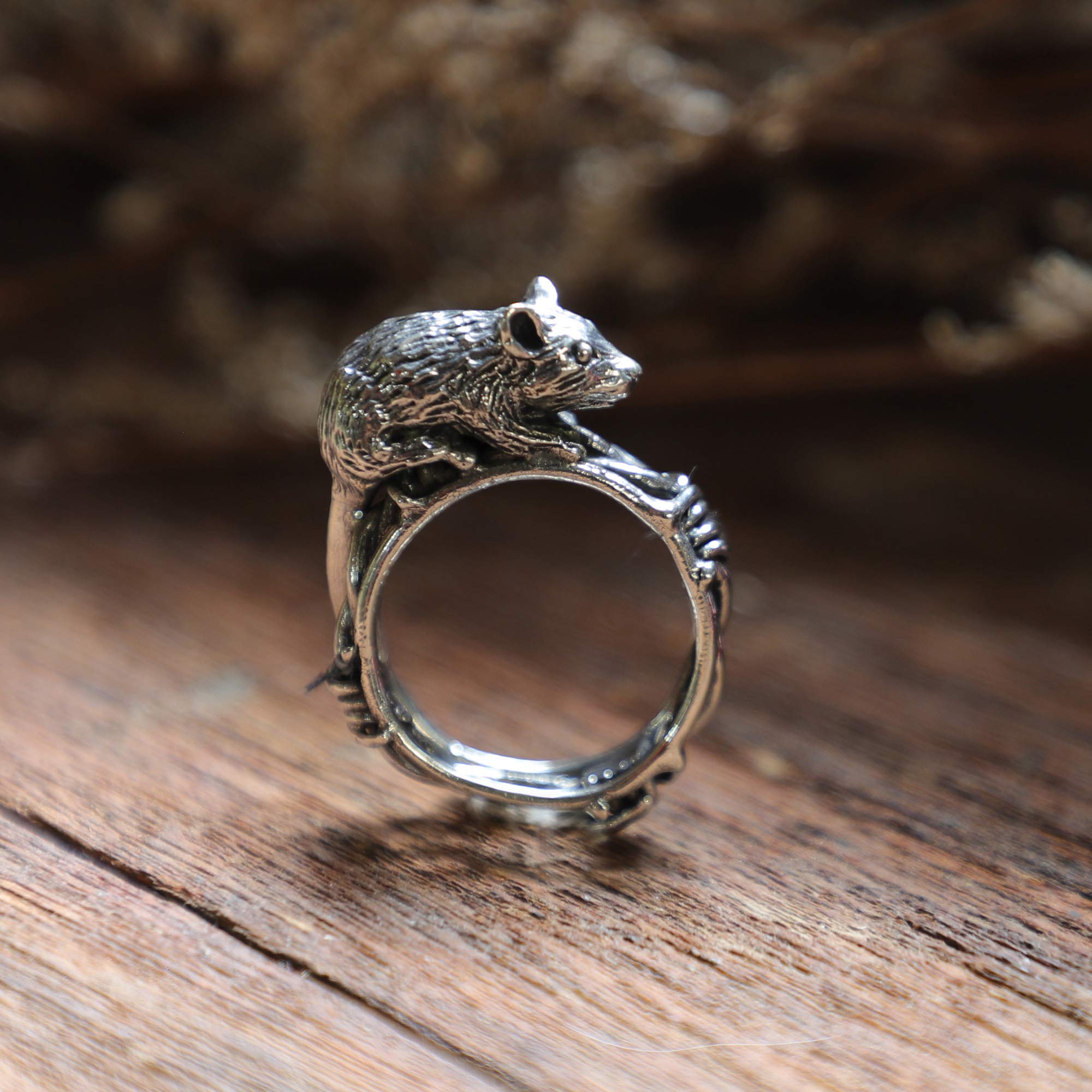 Barbed Wire Band Ring - Unisex 925 Sterling Silver Punk Gothic Jewelry for Men & Women - Perfect for Biker, Rock, and Gothic Fashion
