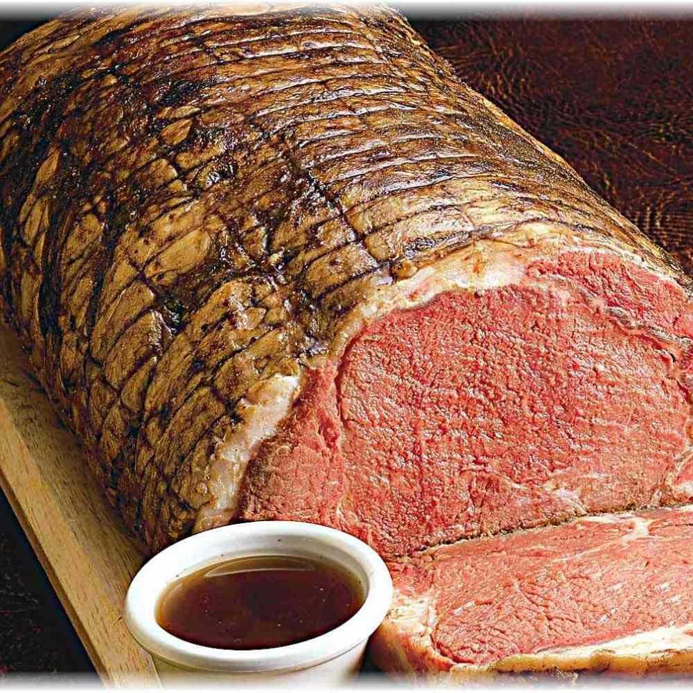 Ada Valley Gourmet Foods Premium No Roll Cooked Rare Half Prime Beef Rib - 7.5 lbs (2-Pack Case) | Perfect for BBQ, Grilling & Special Occasions
