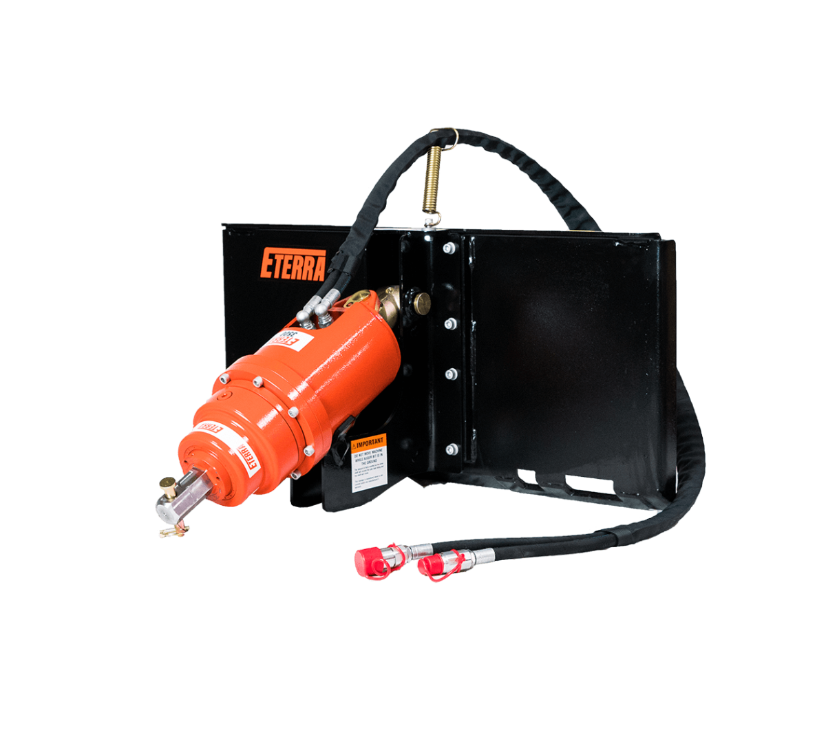 Skid Steer Auger Drive Attachment - Heavy Duty Earth Drilling Tool for Landscaping, Fencing & Construction Projects
