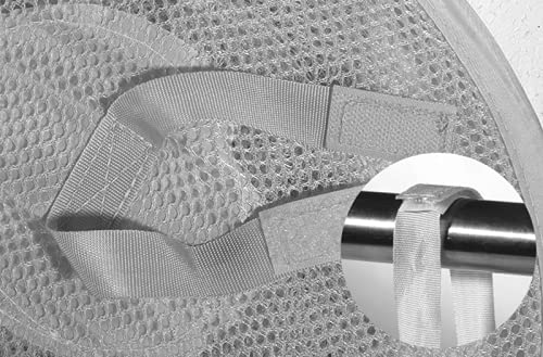2-Pack 4-Tier Foldable Hanging Mesh Storage Baskets with 2 Hooks, 43.5