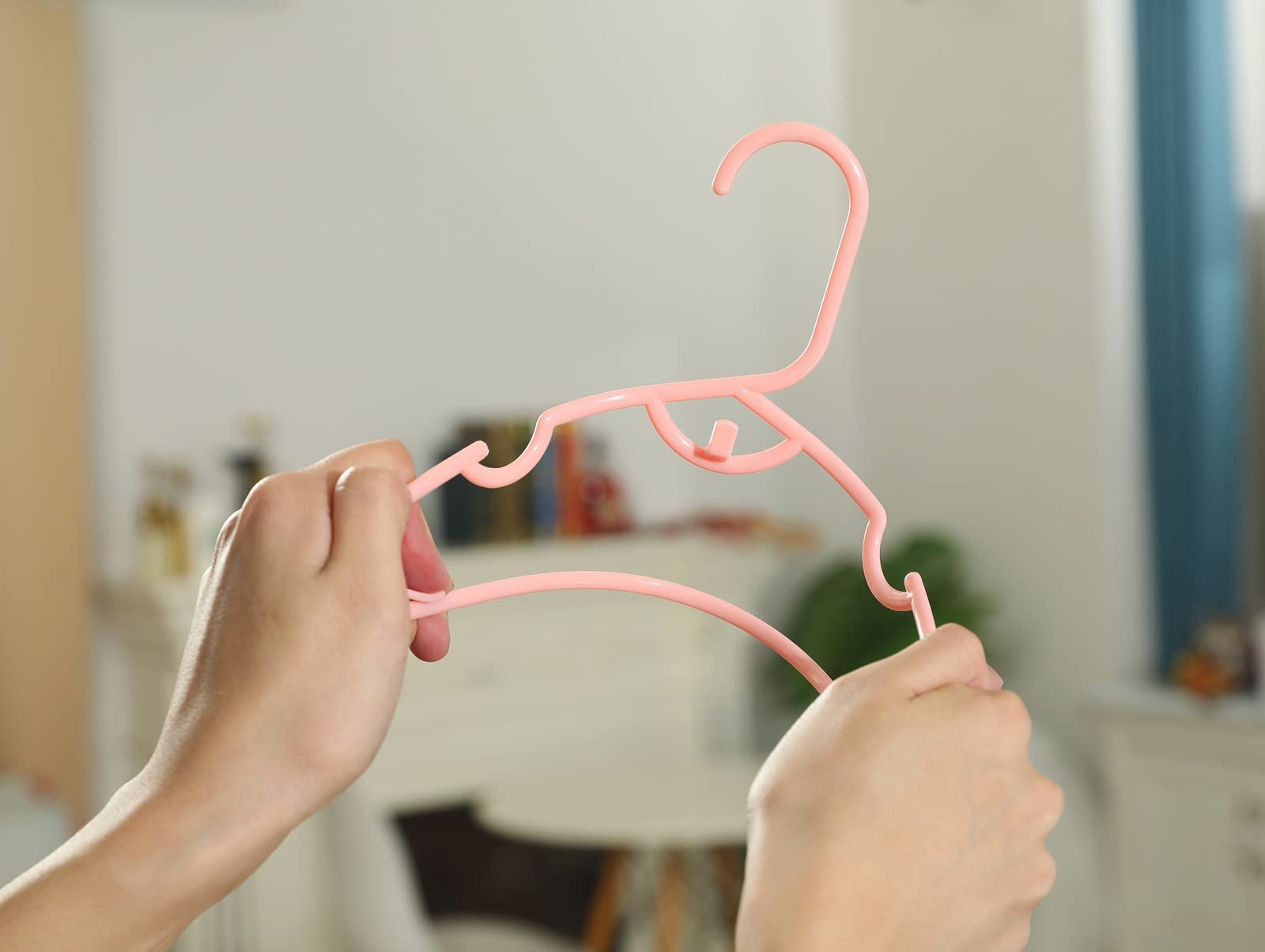 60pcs Pink Baby Closet Hangers - Non-Slip Infant Clothes Hangers for Newborns, Stackable Space-Saving Toddler Hangers for Girls & Boys - Perfect for Nursery Organization & Baby Shower Gifts