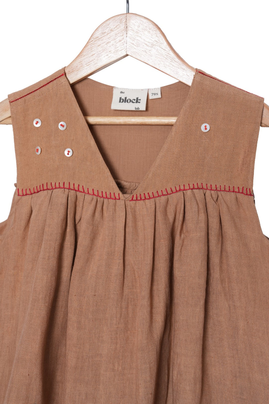 The Block Lab Women's Salted Beige Dress - Elegant Casual & Office Wear for Everyday Comfort