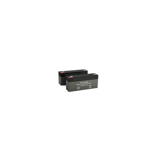 6V 3Ah SLA Replacement Battery - 2 Pack Rechargeable Sealed Lead Acid Batteries for Emergency Lights, Security Systems & Power Backup