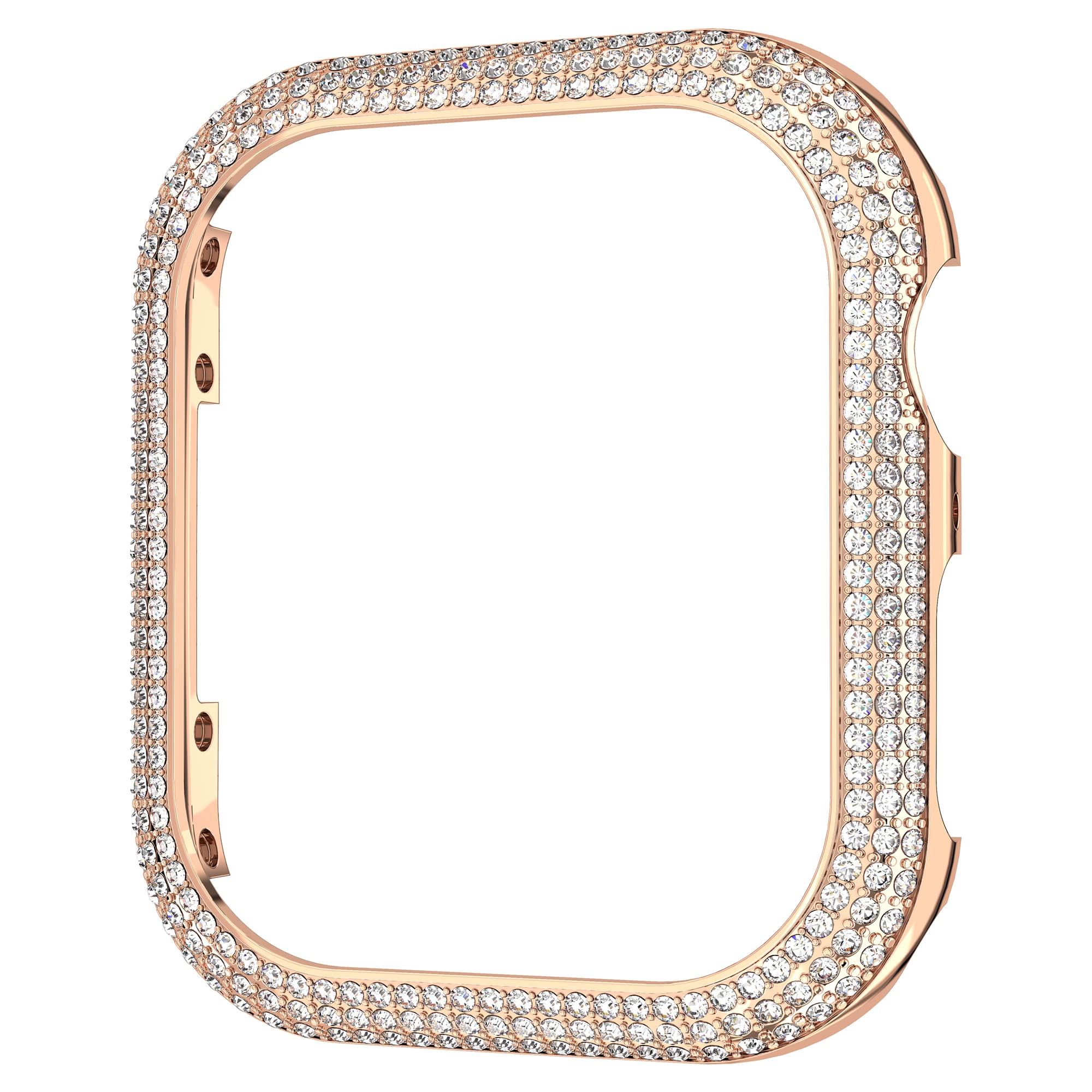 Swarovski Sparkling Rose Gold Apple Watch Case - Elegant & Durable Protective Cover for Women | Perfect for Parties, Weddings & Everyday Luxury
