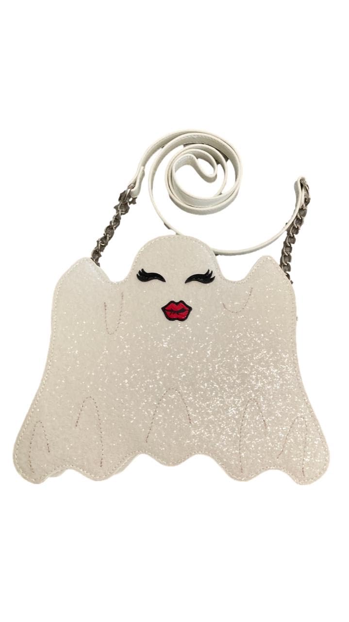 Betsey Johnson XOBOO Kitsch Ghost Crossbody Bag - Stylish White Halloween Purse for Women | Perfect for Parties, Costumes & Everyday Fashion Accessory