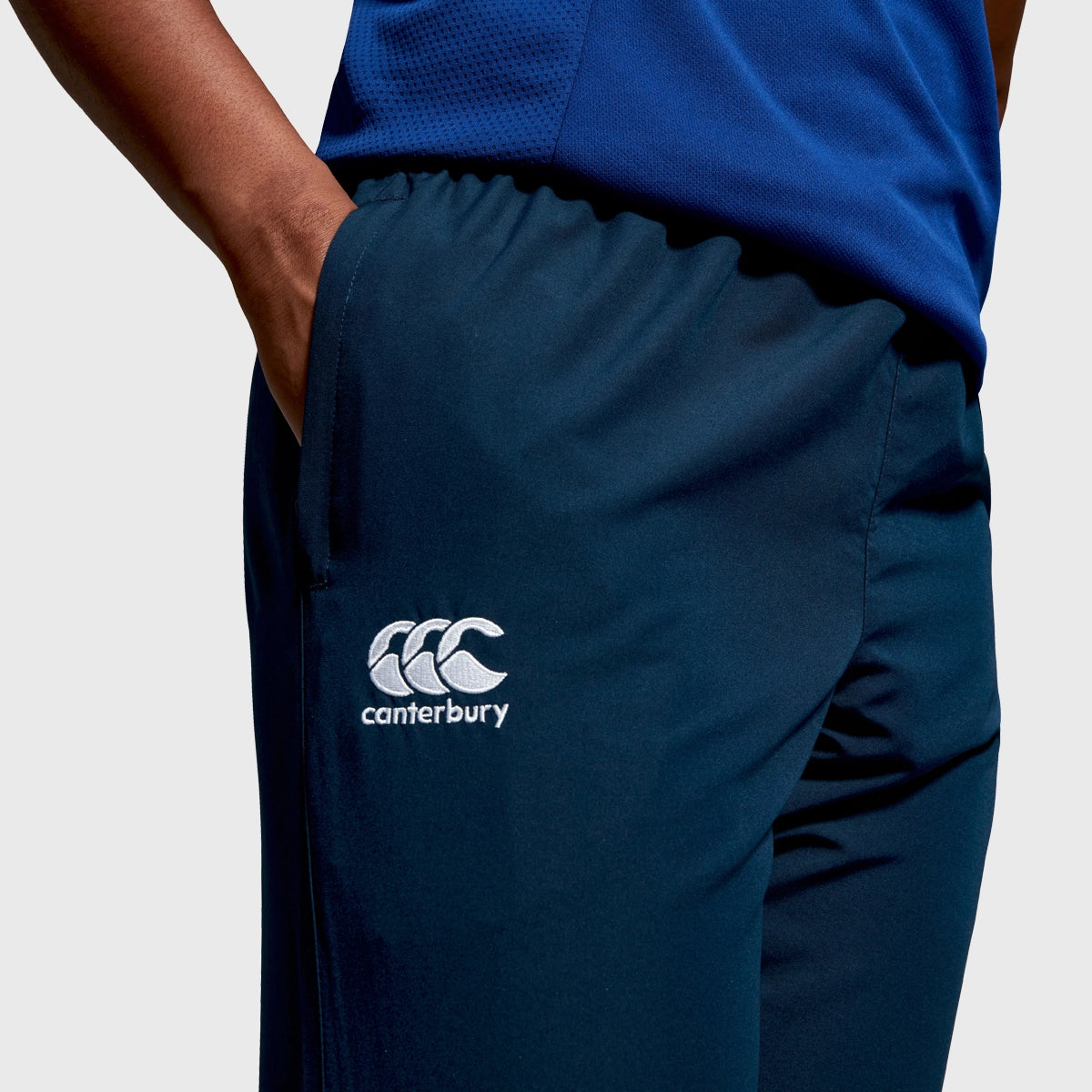 Canterbury Women's Club Tapered Track Pants - Navy Blue Athletic Joggers for Running, Gym & Lounge Wear