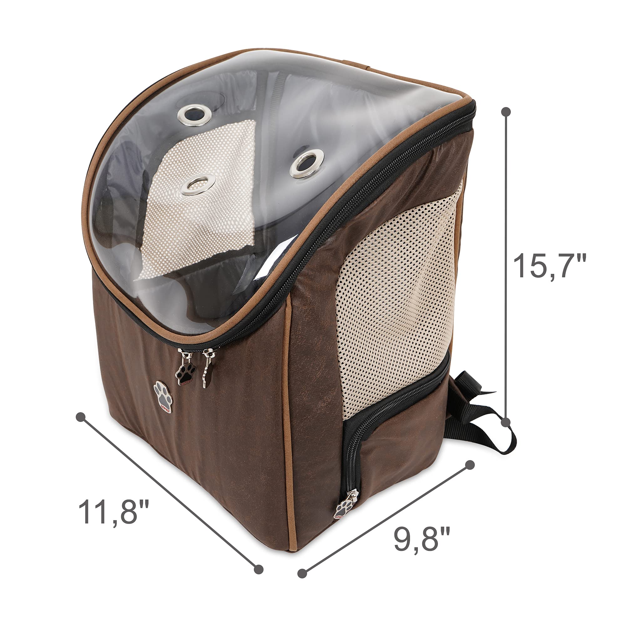 SUSSEXHOME Airline Approved Pet Carrier Backpack for Small Dogs & Cats - 11.8