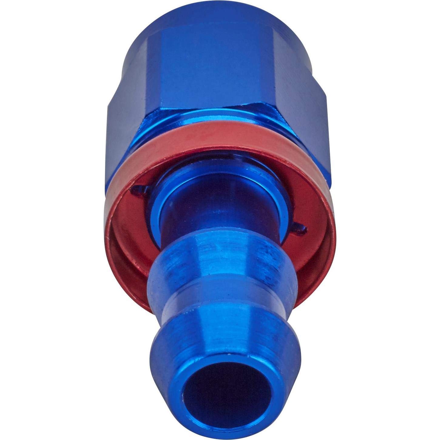 Aluminum Push-On Hose Socketless Fitting 90 Degree AN10 - High Pressure Fuel & Oil Line Connector for Automotive, Marine & Industrial Applications