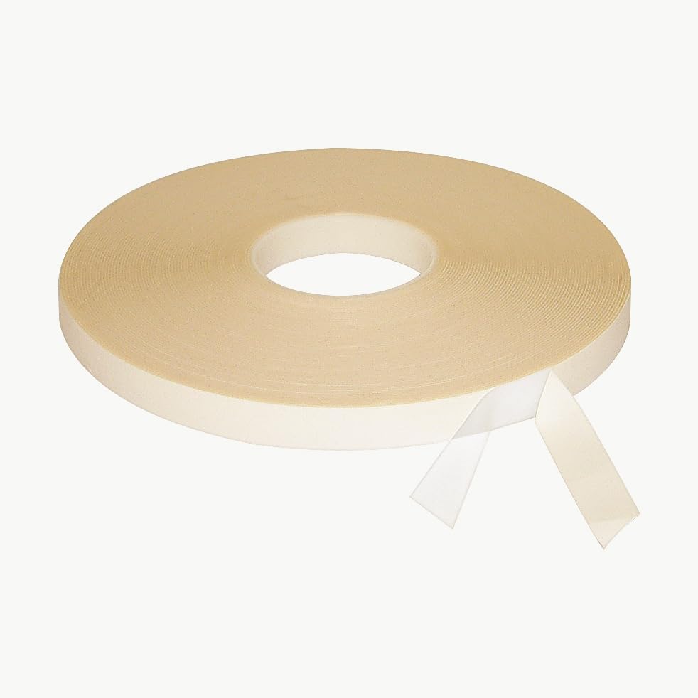 JVCC Ultra High Bond Double-Sided Tape [Solid Acrylic - 45 mil] (DC-UHB45) - 3/4 in. x 36 yds. Translucent - Heavy Duty Adhesive for Mounting, Signage, Automotive & DIY Projects