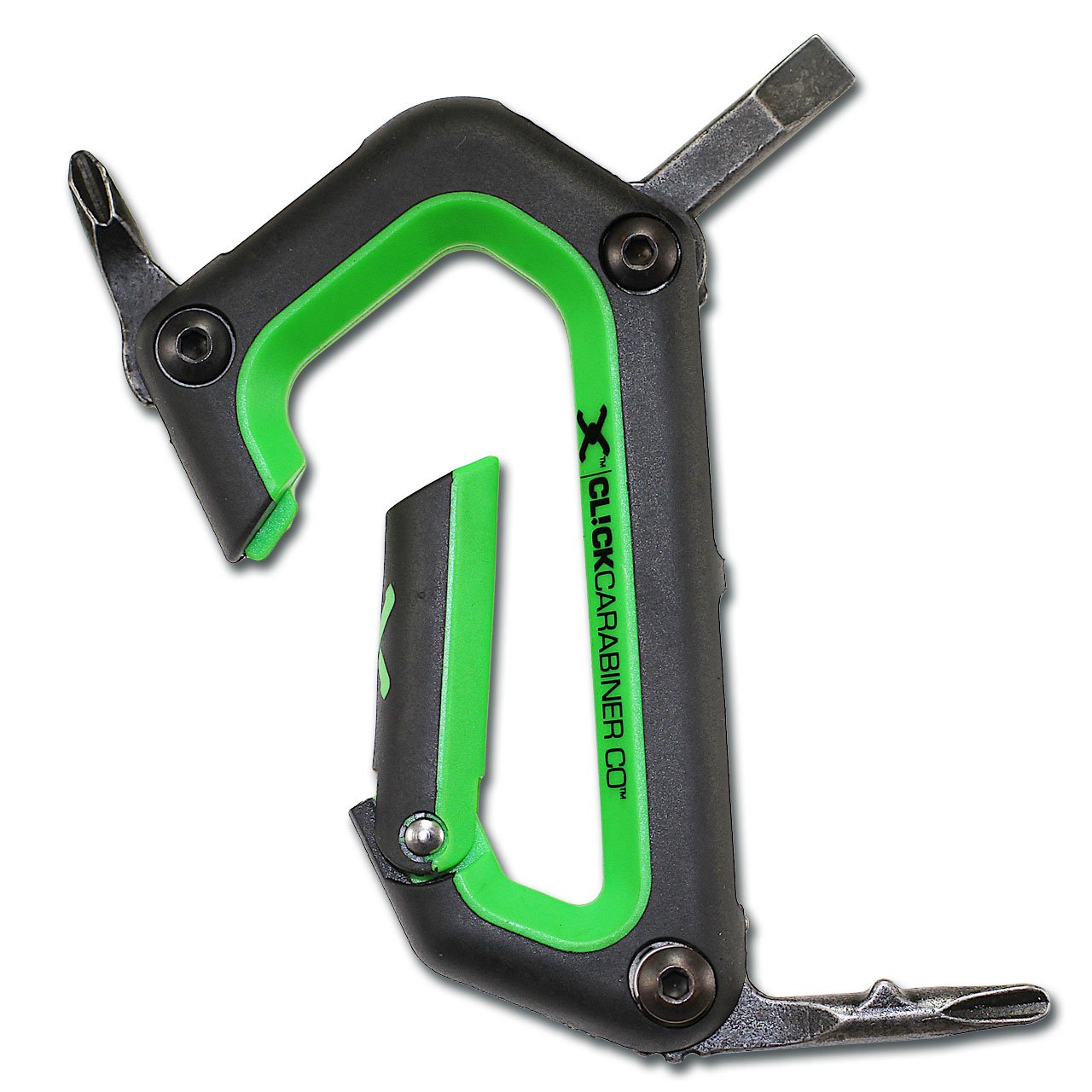 Alpine Ski Carabiner Tool - Durable Climbing Clip with Locking Mechanism for Skiing, Hiking & Outdoor Adventures (Neon Green) - Perfect for Gear Organization & Keychains