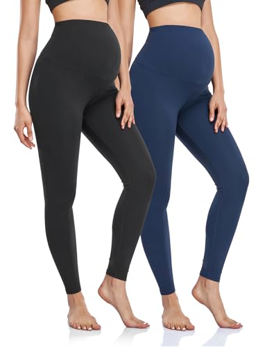 Yoga Pants: Black&navy Blue